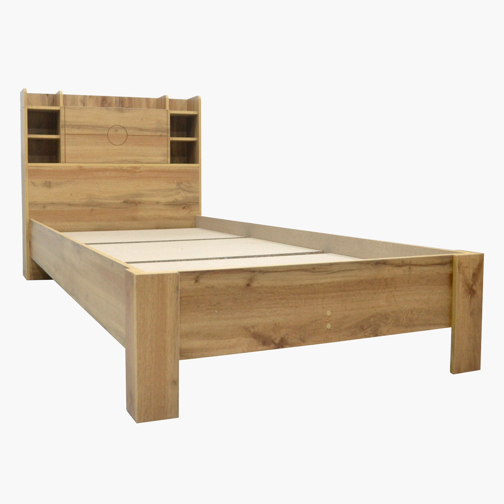 Movo Carnation Smart Single Bed with Storage Headboard - 90x200 cm-hbxfurniture-bedsandbedsets-beds-single-image-4