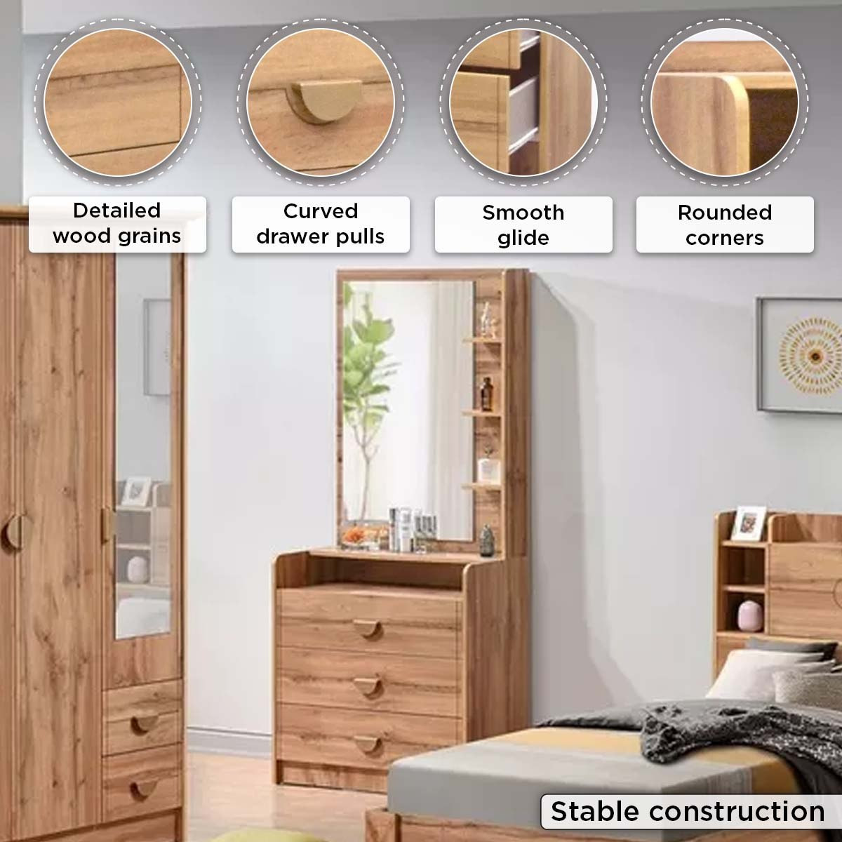 Movo Carnation 3-Drawer Young Dresser with Mirror-hbxfurniture-kidsroom-kidsdressersandmirrors-image-10