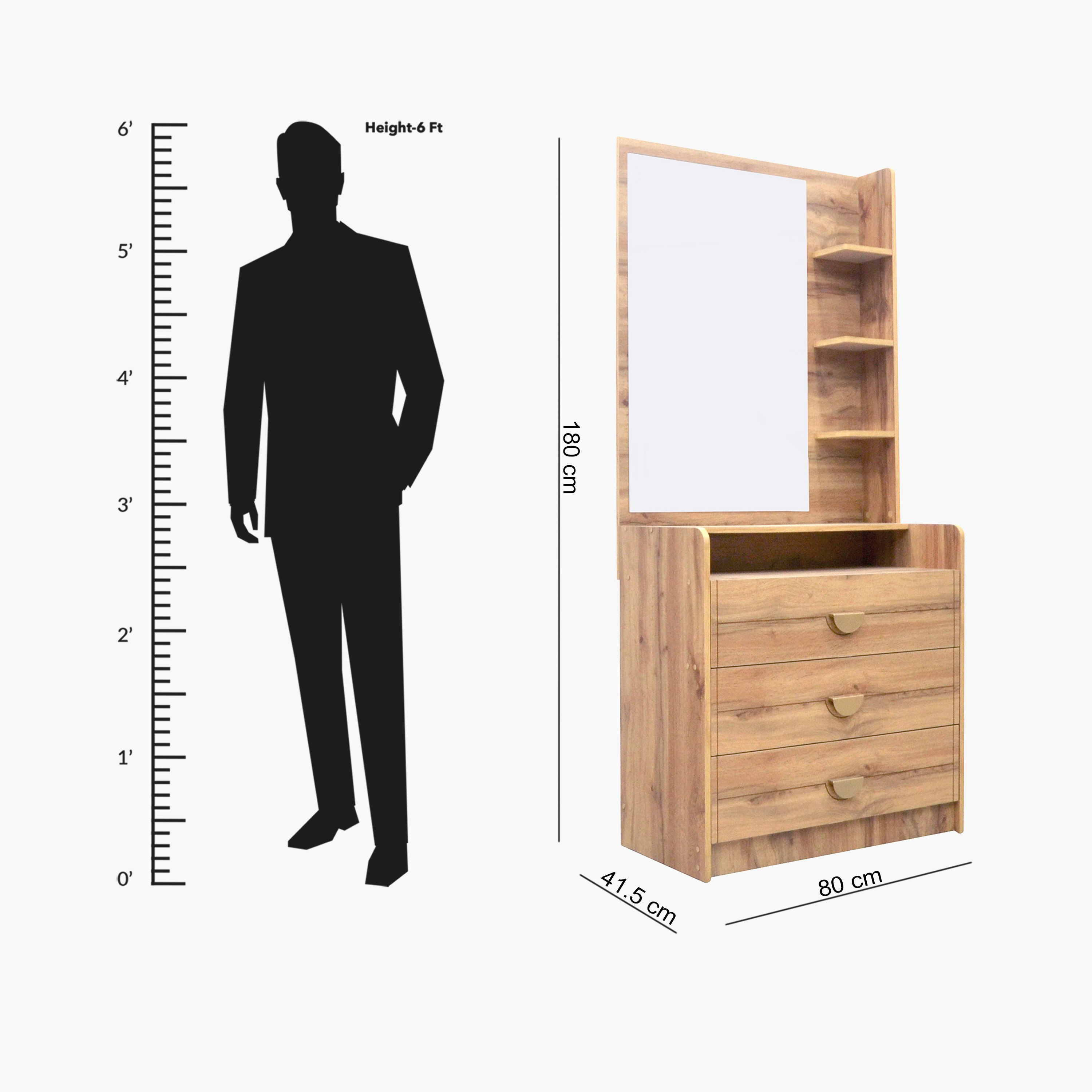Movo Carnation 3-Drawer Young Dresser with Mirror-hbxfurniture-kidsroom-kidsdressersandmirrors-image-11