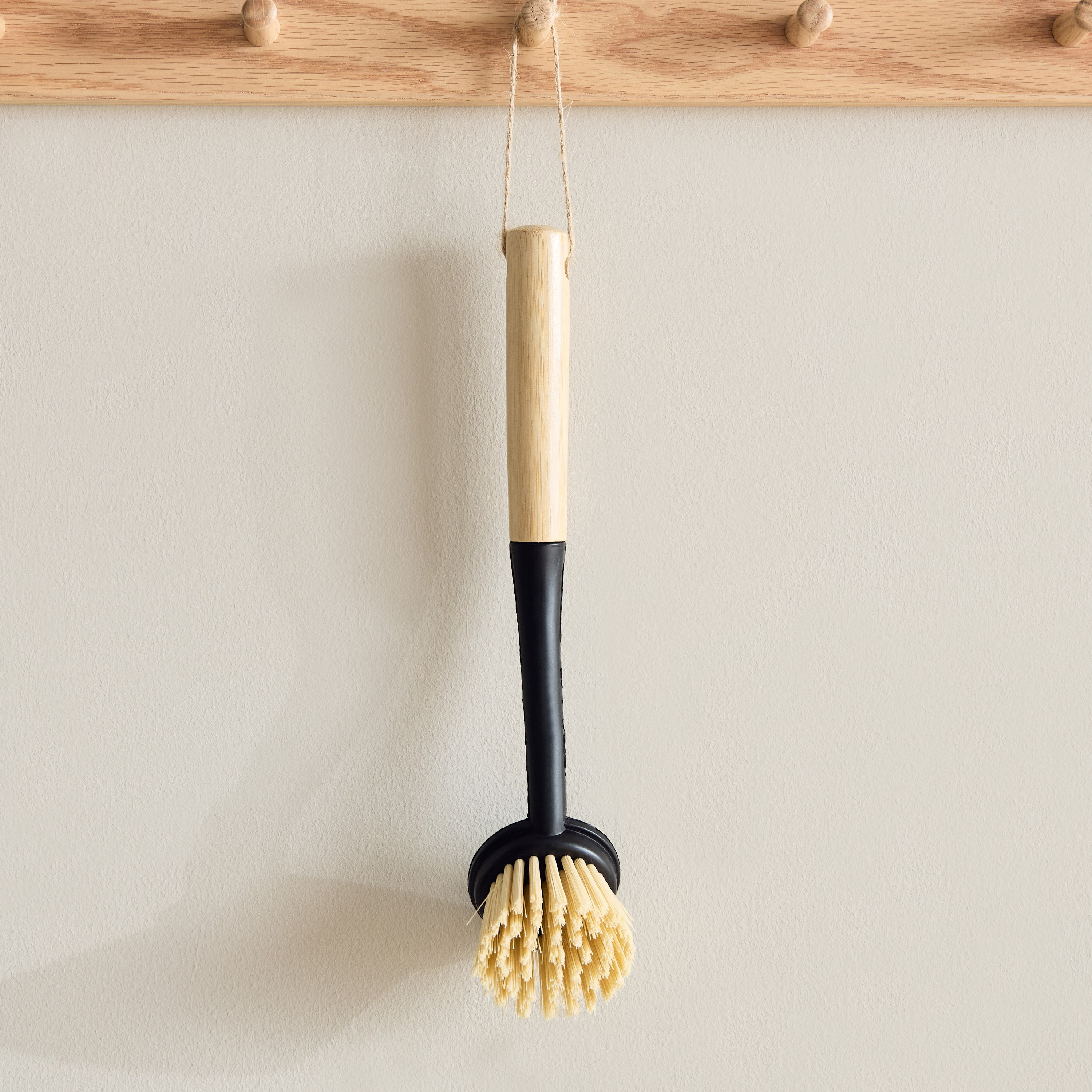 Ebony Dish Brush with Bamboo Handle - 24.5x6 cm-PROMO_HB_AE_B1G1_250925-image-2