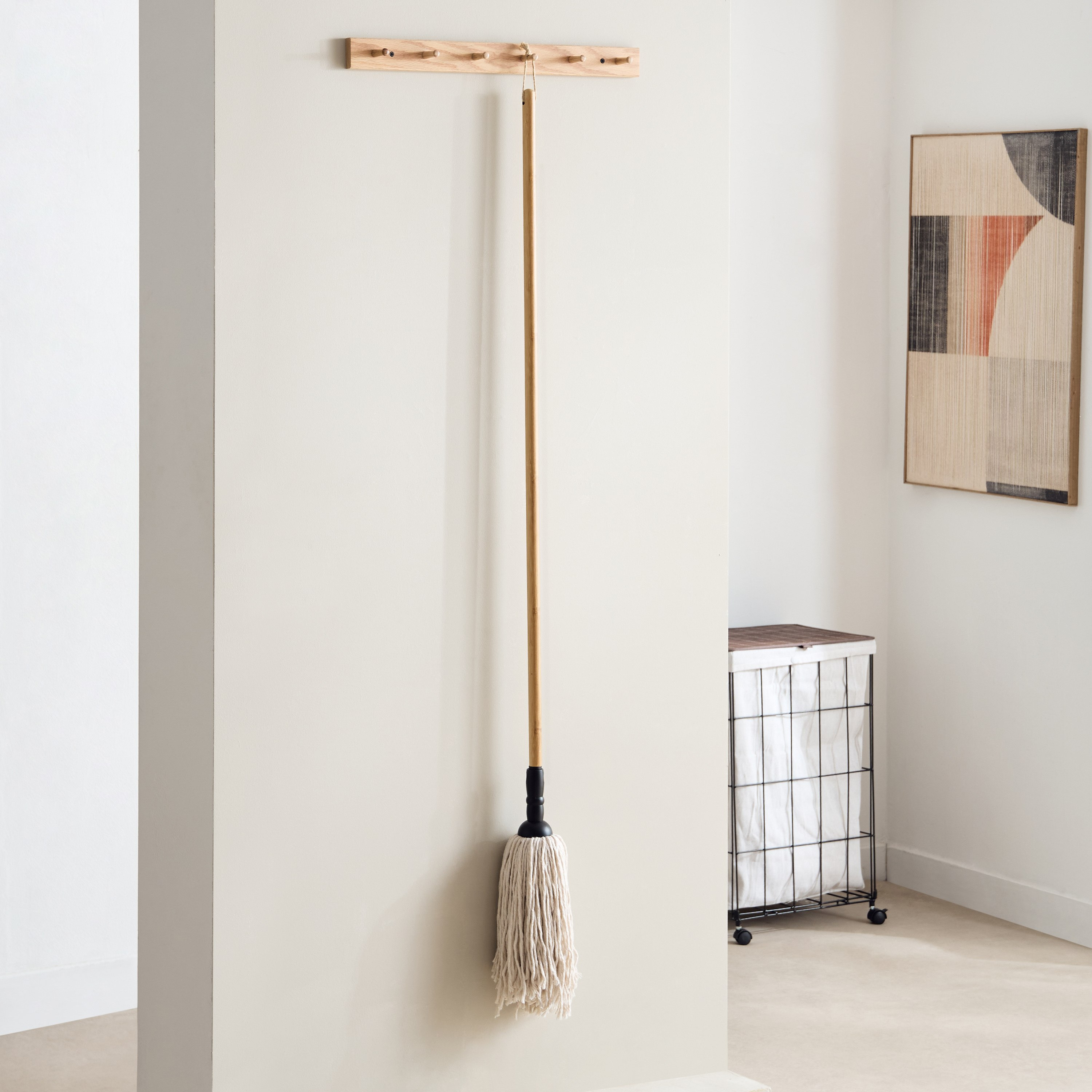 Ebony Bamboo Handle Mop - 150x10 cm-PROMO_HB_AE_B1G1_250925-image-1