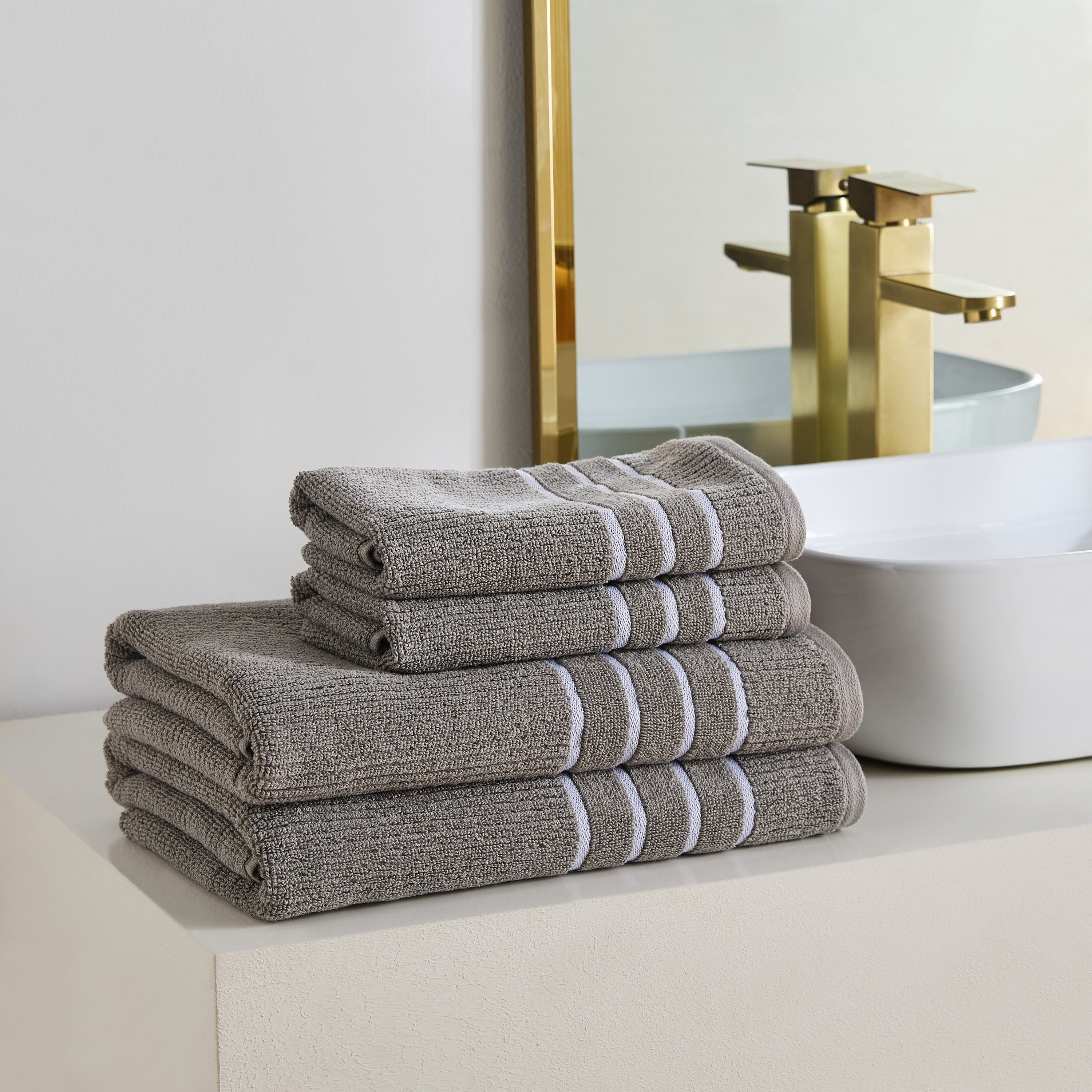 Mateo Ribbed Cotton Hand Towel - 40x70 cm-hbxbathroom-bathroomtextiles-image-4