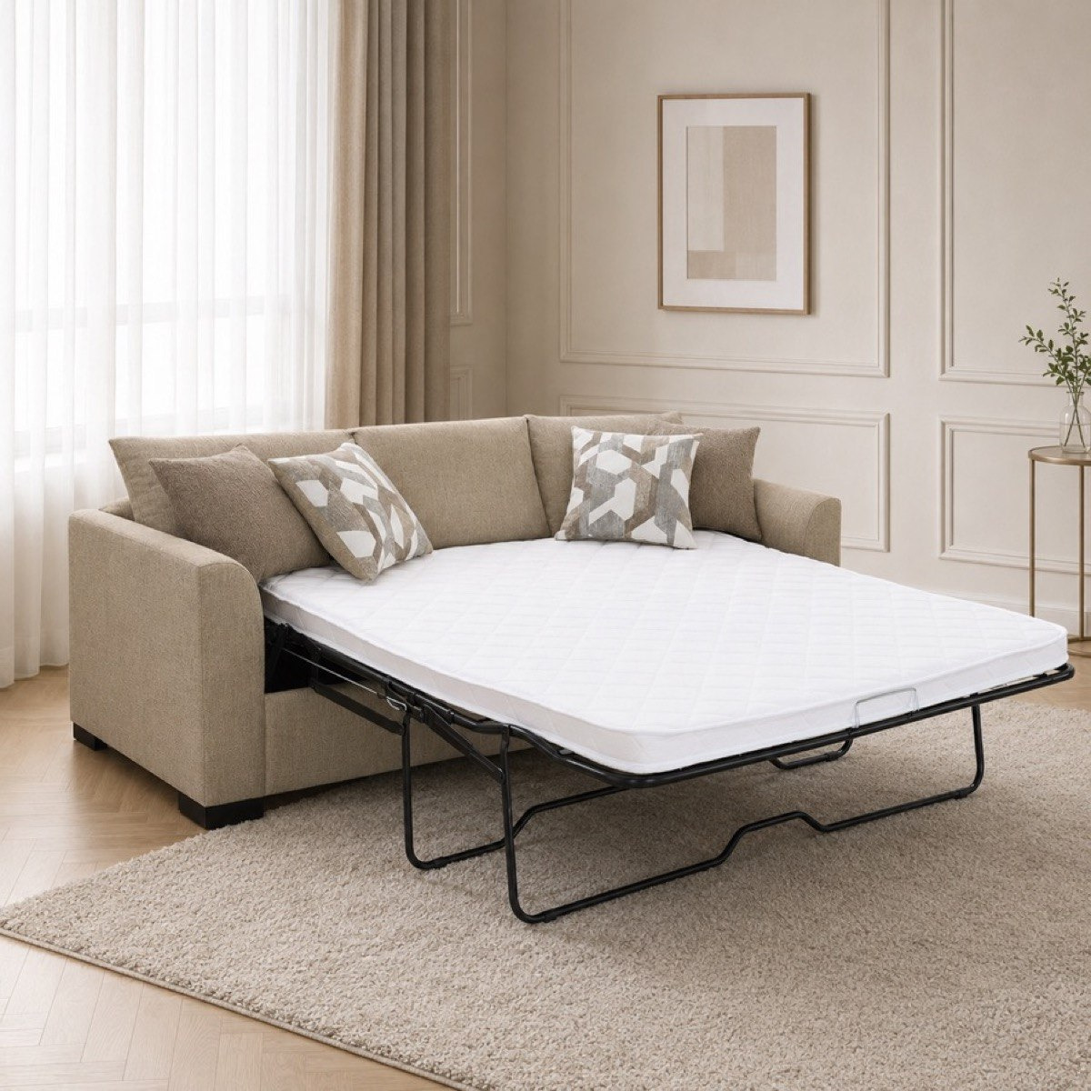 Bellmont 3-Seater Reversible Sleeper Corner Sofa Bed with Memory Foam Mattress and 4 Cushions-hbxfurniture-sofasandarmchairs-sofabeds-image-2