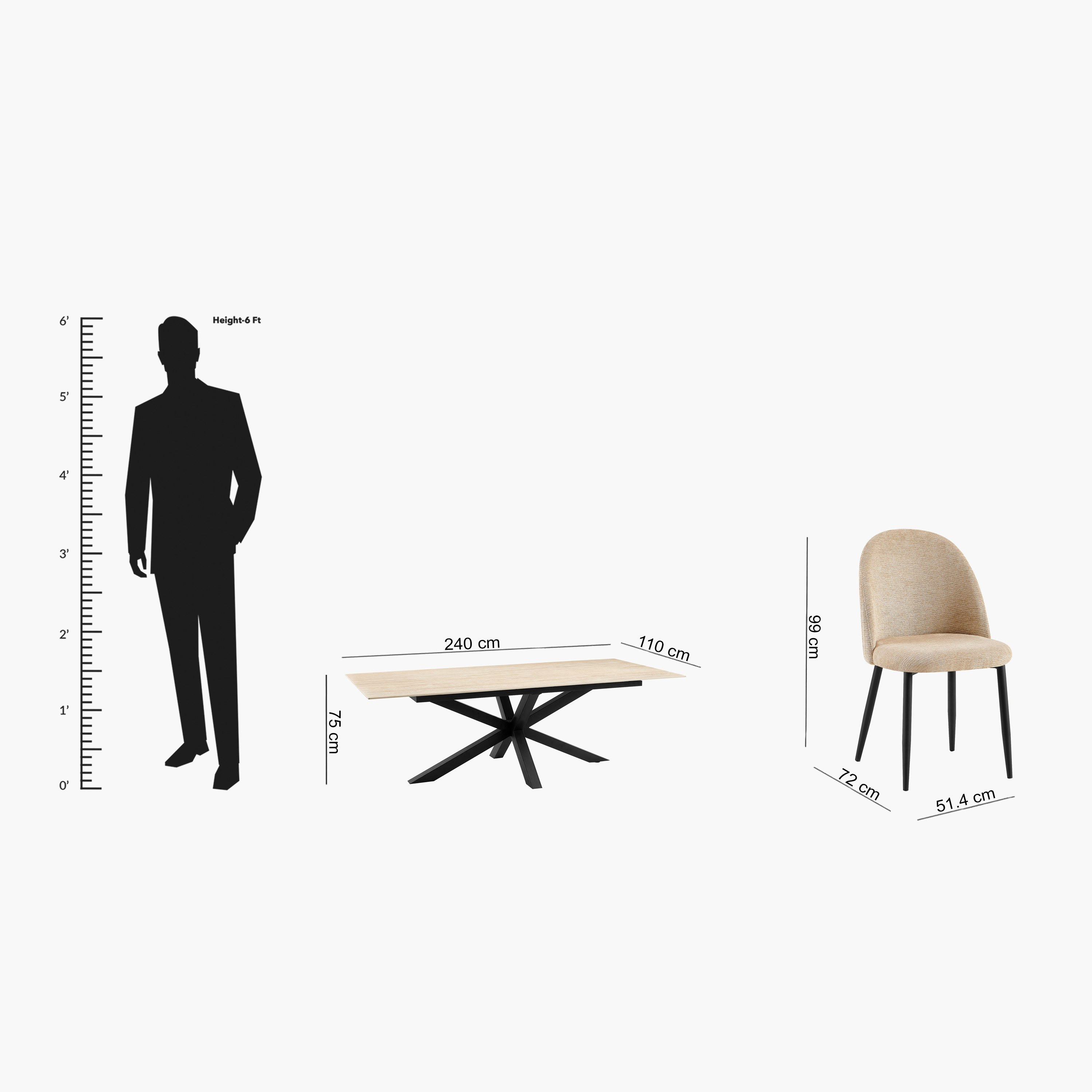 طقم سفرة 8 مقاعد من الحجر الملبد من بيليسيا-hbxfurniture-diningtablesandsets-diningsets-eightseater-image-21