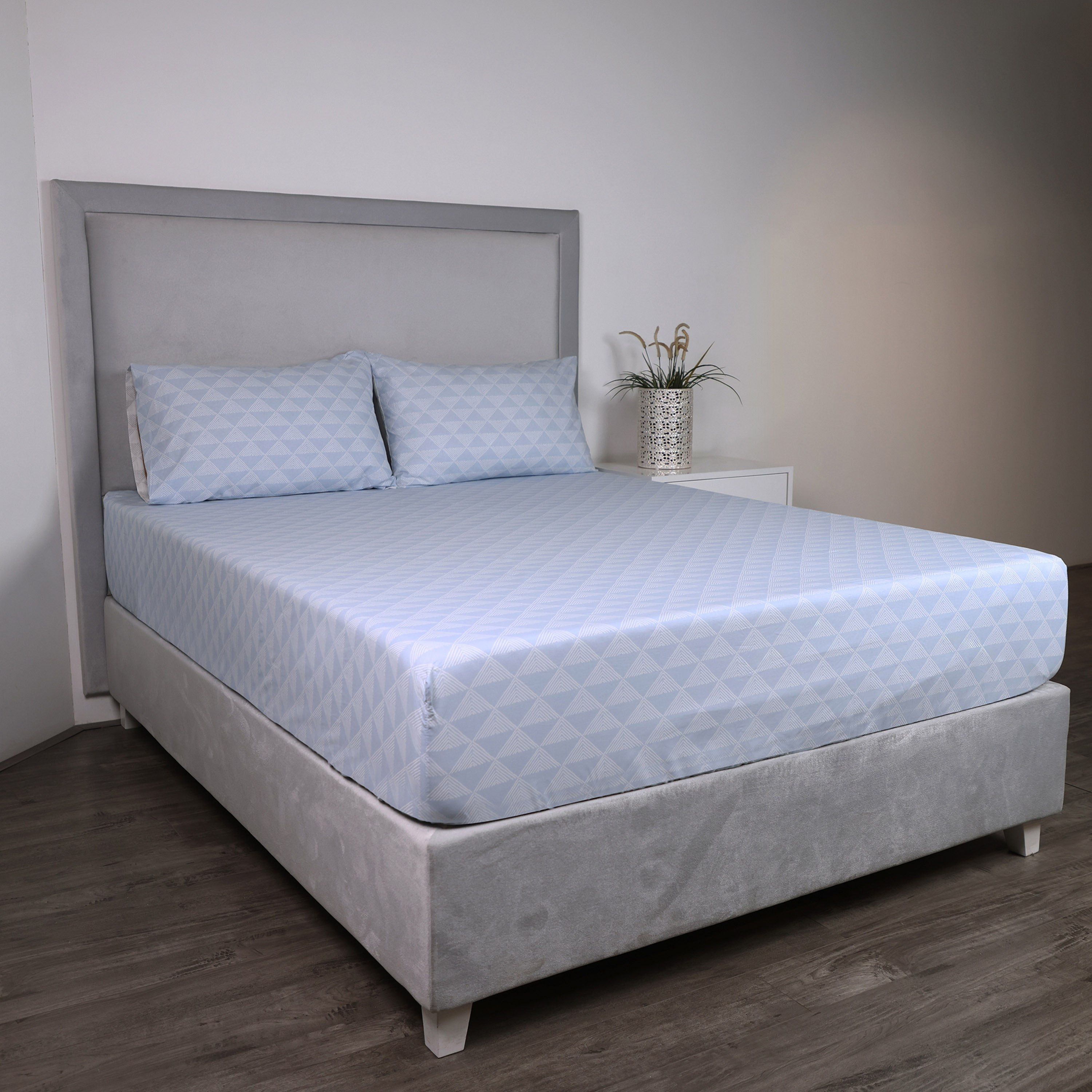 شرشف مطاطي قطن سوبر كينج بطبعات بيكسل من مالطا - 200×200+33 سم-hbxhomeware-hbxbedroom-image-2