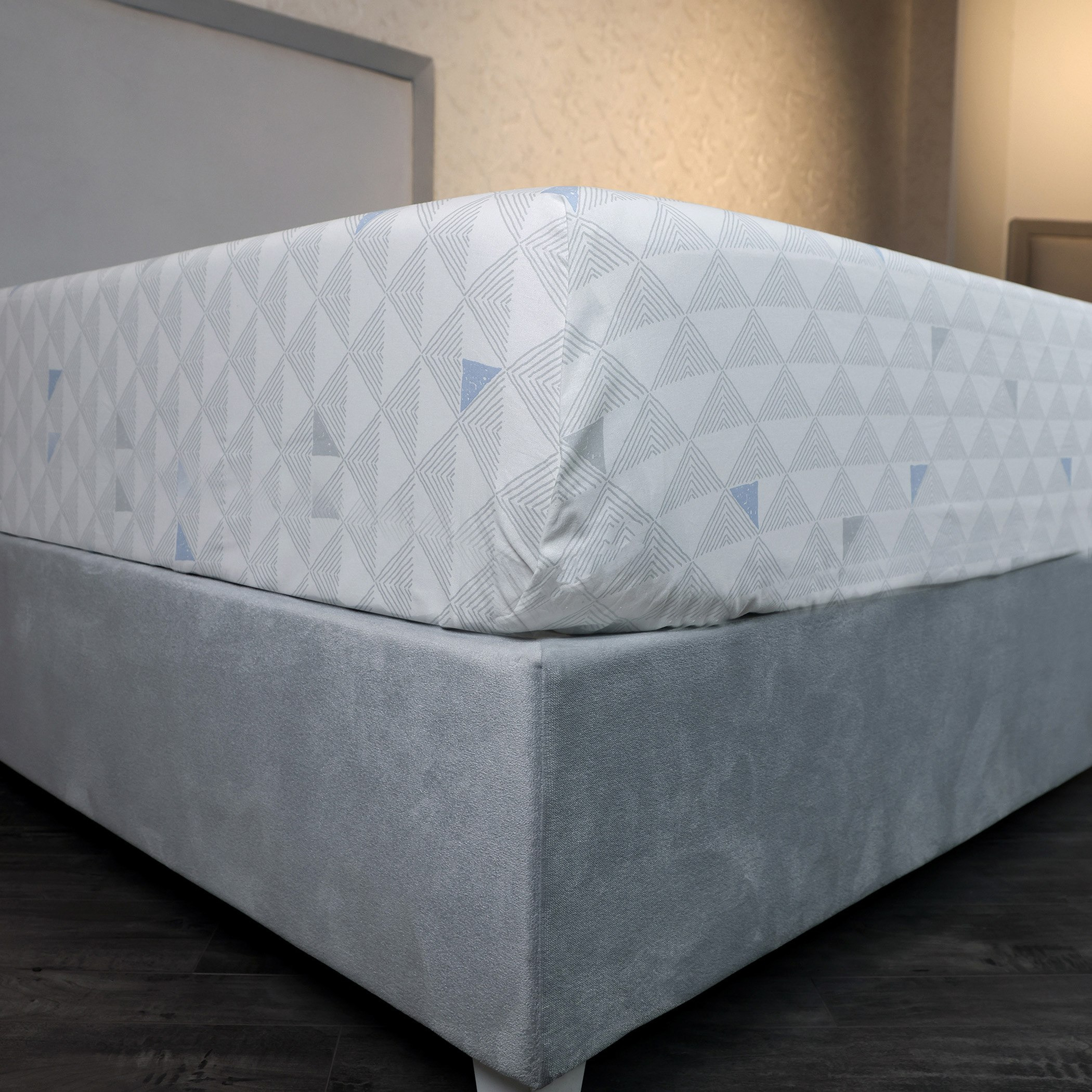 Malta Pixel Printed Cotton King Flat Sheet - 240x260 cm-hbxhomeware-hbxbedroom-image-3