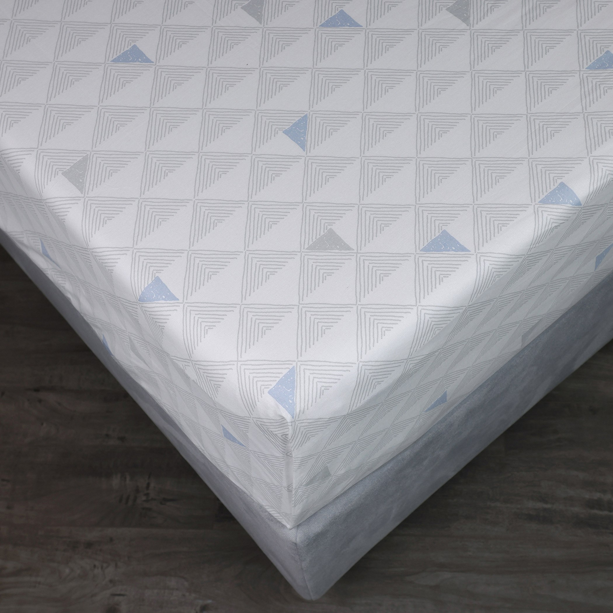 Malta Pixel Printed Cotton King Flat Sheet - 240x260 cm-hbxhomeware-hbxbedroom-image-4