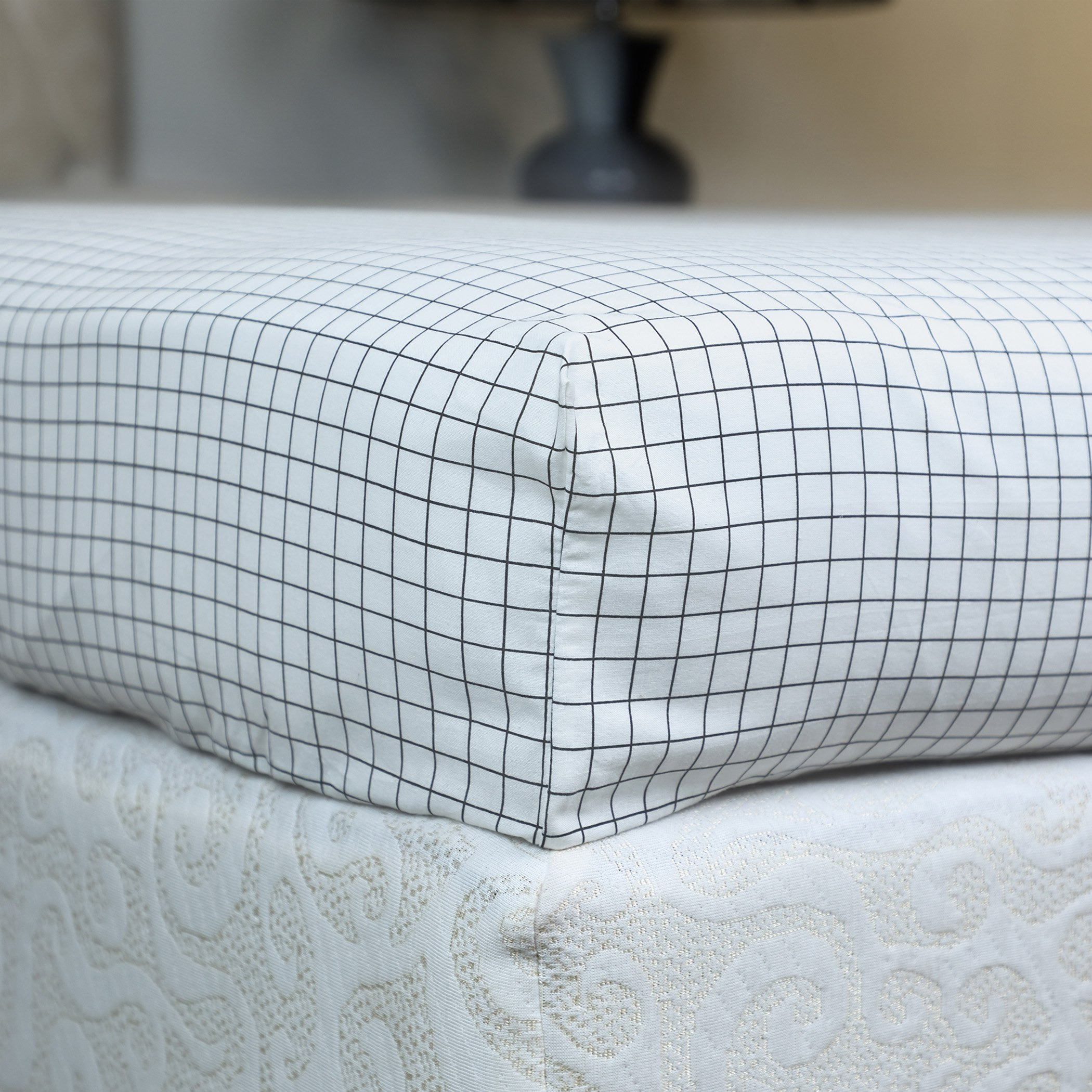 شرشف مطاطي فردي قطن بطبعات مخططة من مالطا - 90x200+33 سم-hbxhomeware-hbxkidsandyouth-image-2