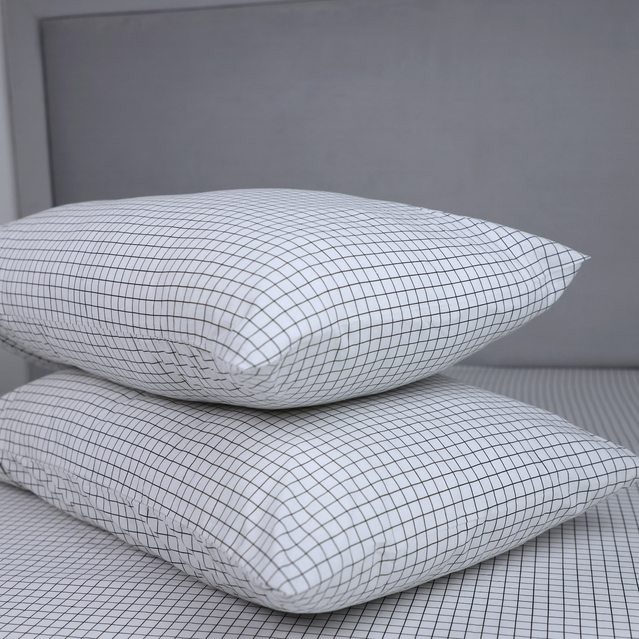 طقم غطاء وسادة قطن بطبعات مخططة قطعتين من مالطا - 50x75 سم-hbxhomeware-hbxbedroom-image-3