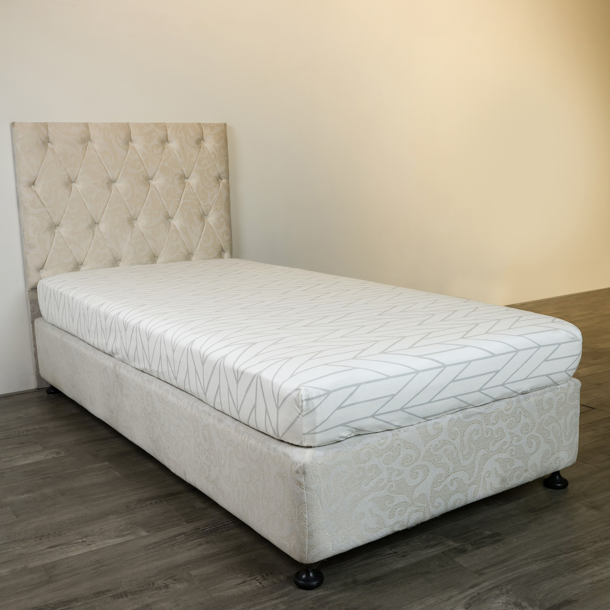 Malta Centrum Printed Cotton Single Fitted Sheet - 90x200+33 cm-hbxhomeware-hbxkidsandyouth-image-1