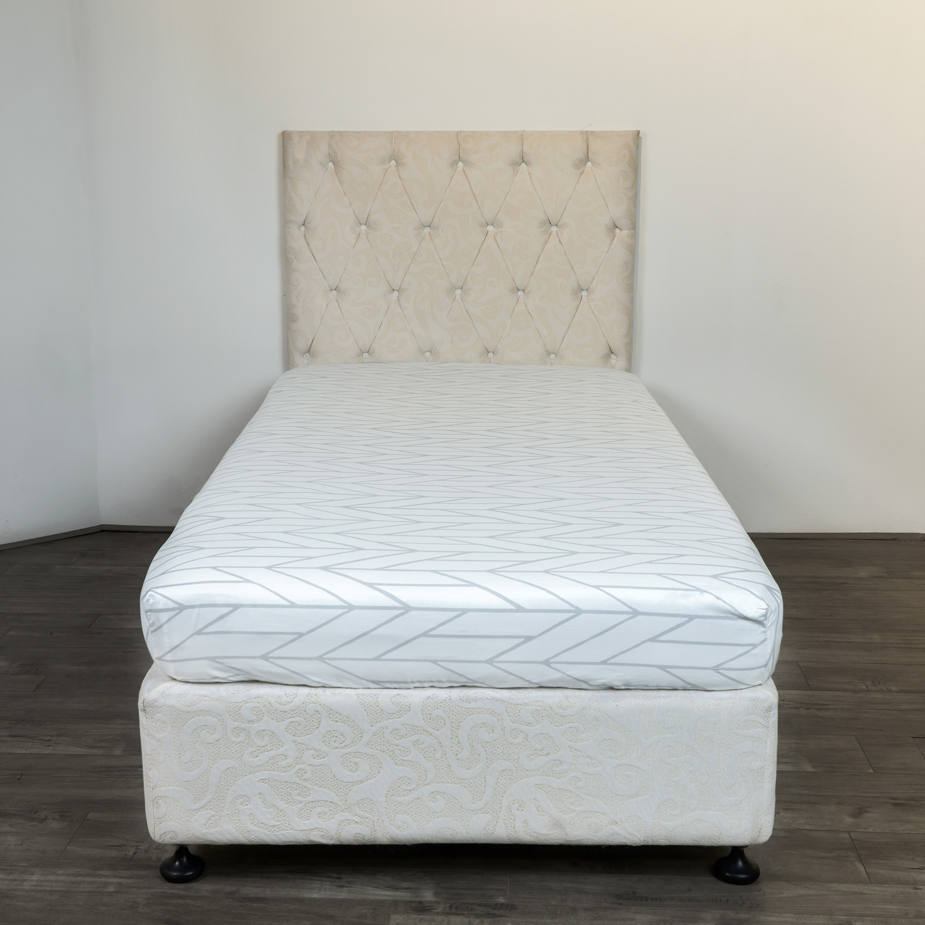Malta Centrum Printed Cotton Twin Fitted Sheet - 120x200+33 cm-hbxhomeware-hbxkidsandyouth-image-3