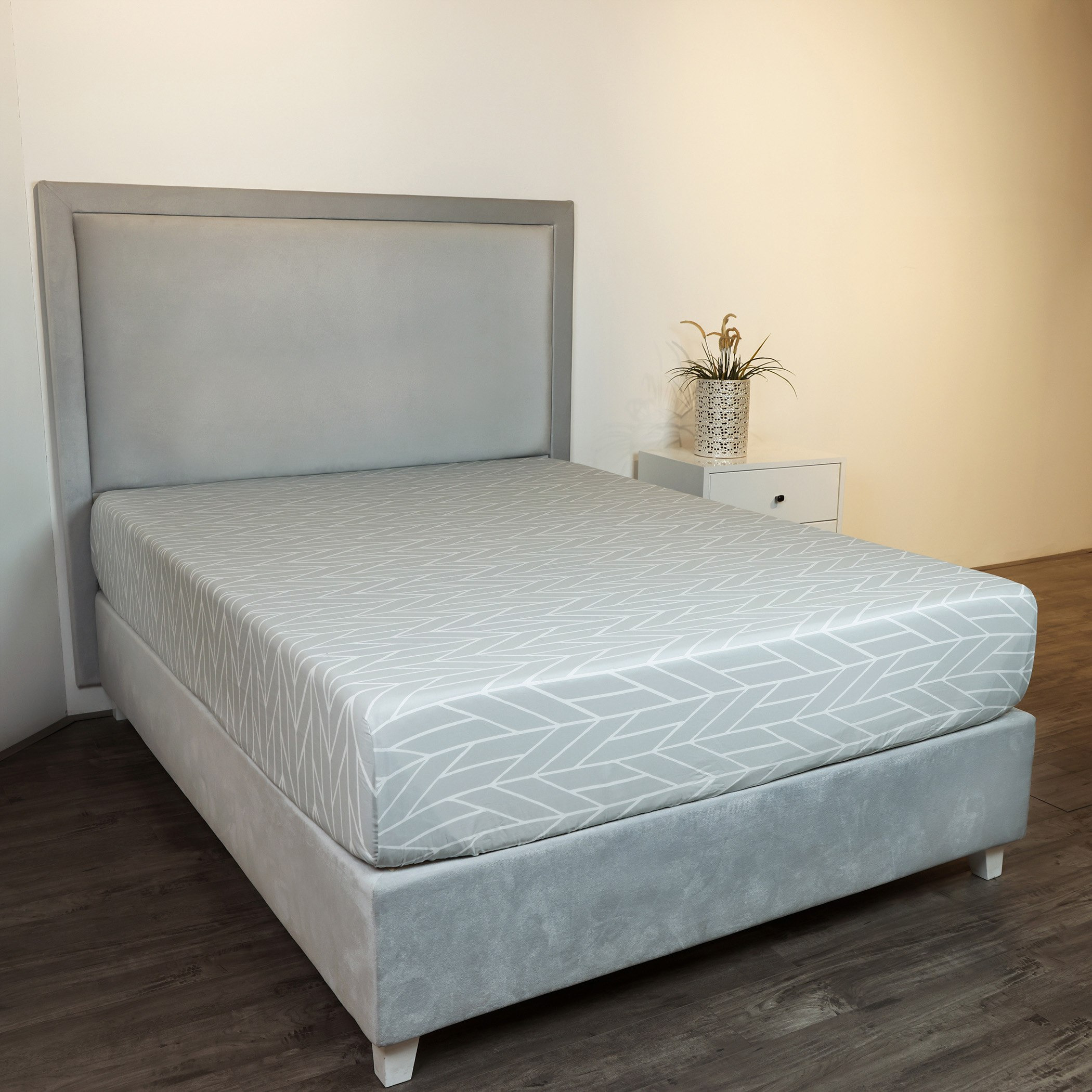 Malta Centrum Printed Cotton King Flat Sheet - 240x260 cm-hbxhomeware-hbxbedroom-image-1