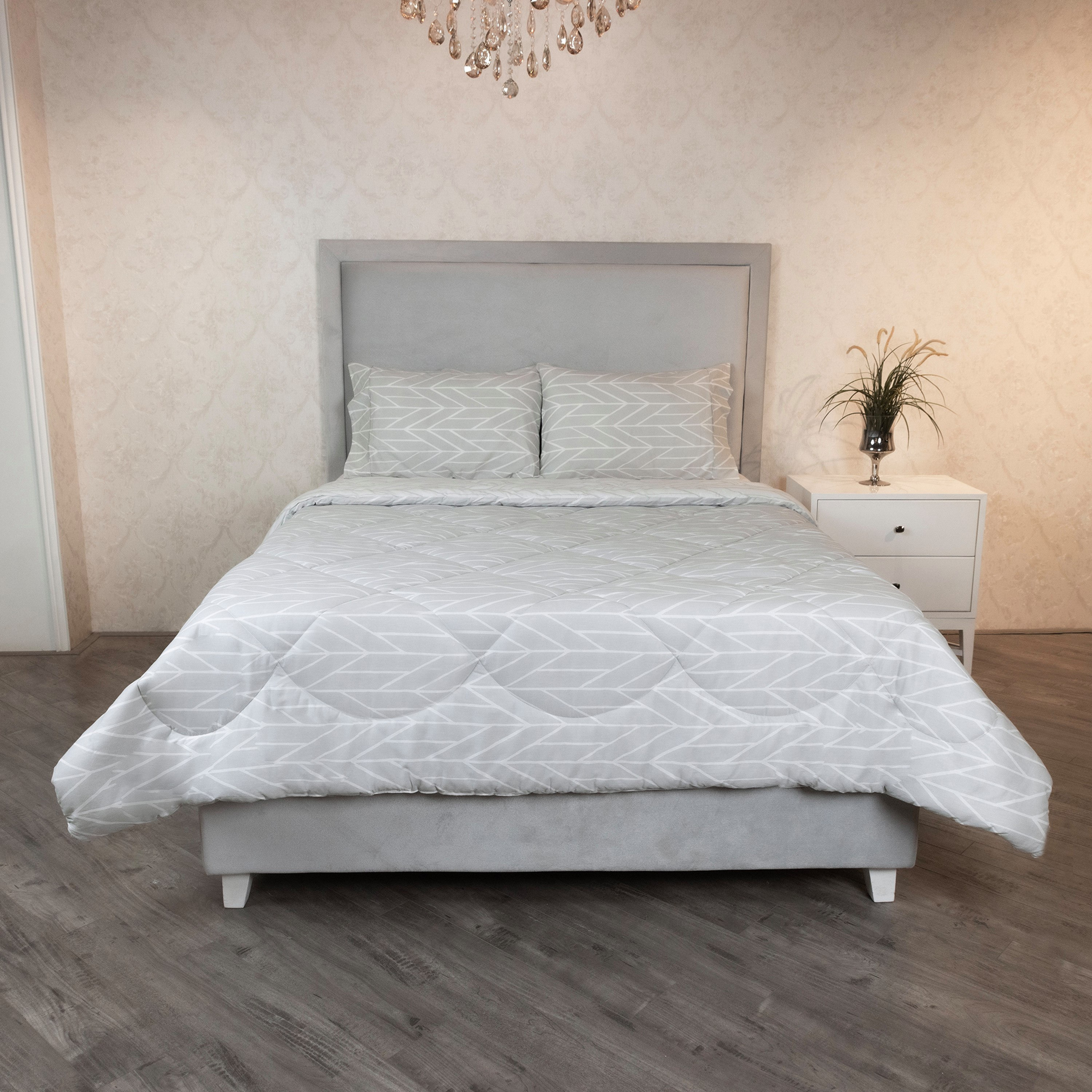 طقم لحاف كوين قطن قطعتين بطبعات سينتروم من مالطا - 200x240 سم-hbxhomeware-hbxbedroom-image-2