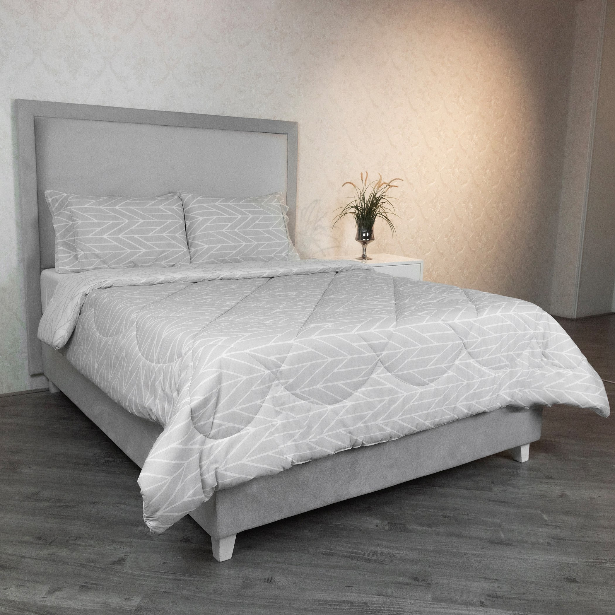 طقم لحاف كينج قطن بطبعات 3 قطع سينتروم من مالطا - 220x240 سم-hbxhomeware-hbxbedroom-image-1