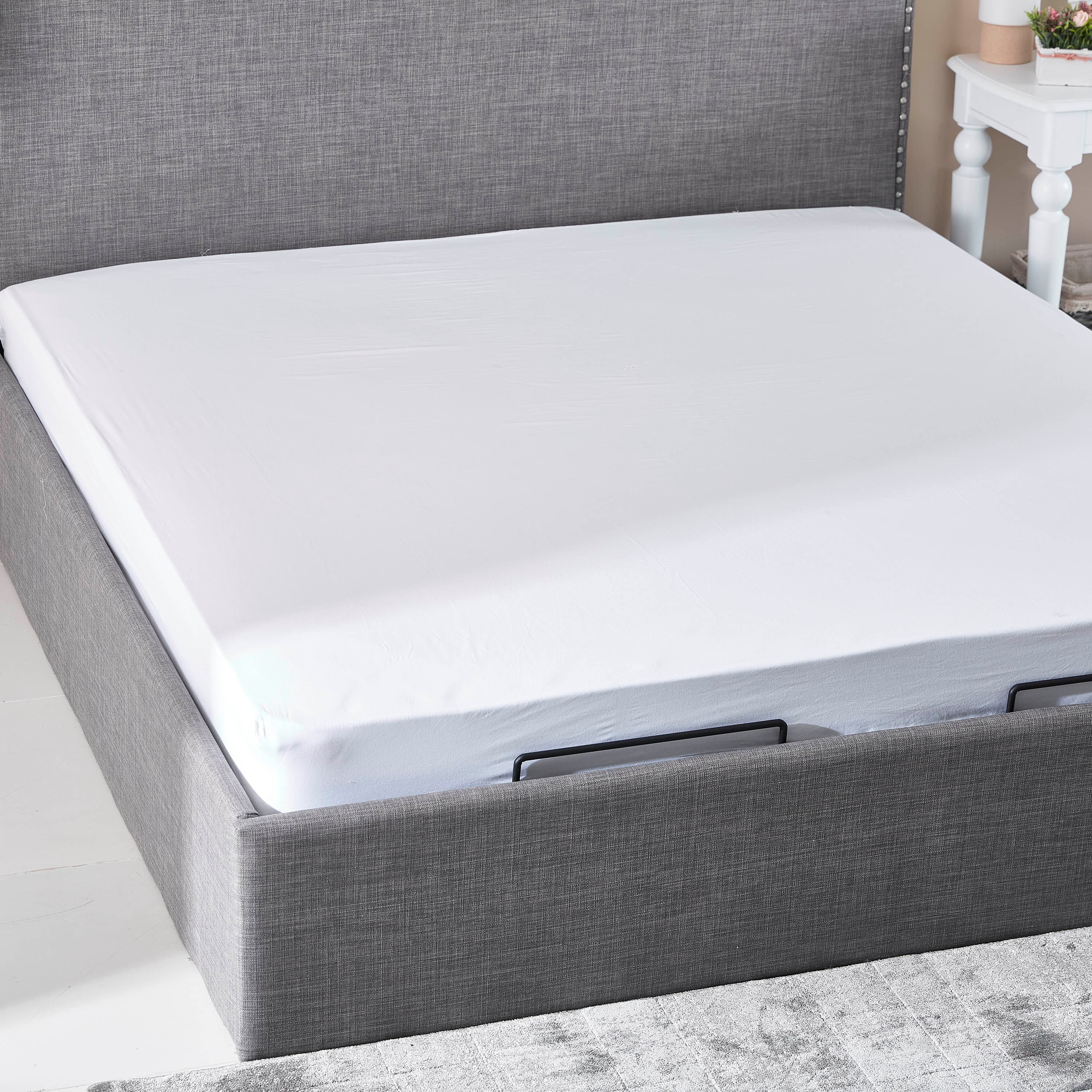 شرشف مطاطي سوبر كينج قطن سادة من بالينا - 200x200+33 سم-hbxhomeware-hbxbedroom-image-2