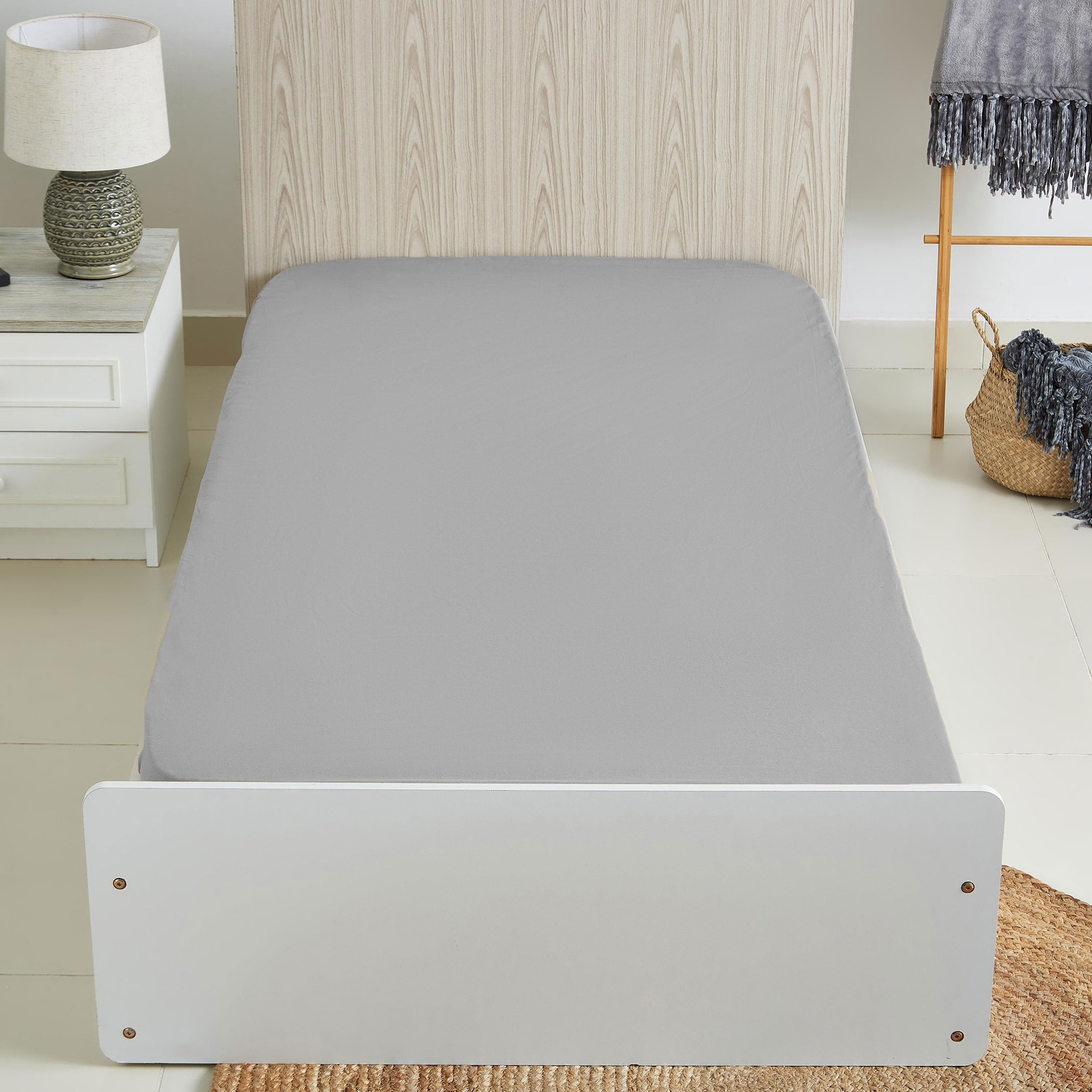 Ballina Solid Cotton Single Fitted Sheet - 90x200+33 cm-hbxhomeware-bedding-fittedsheets-image-5