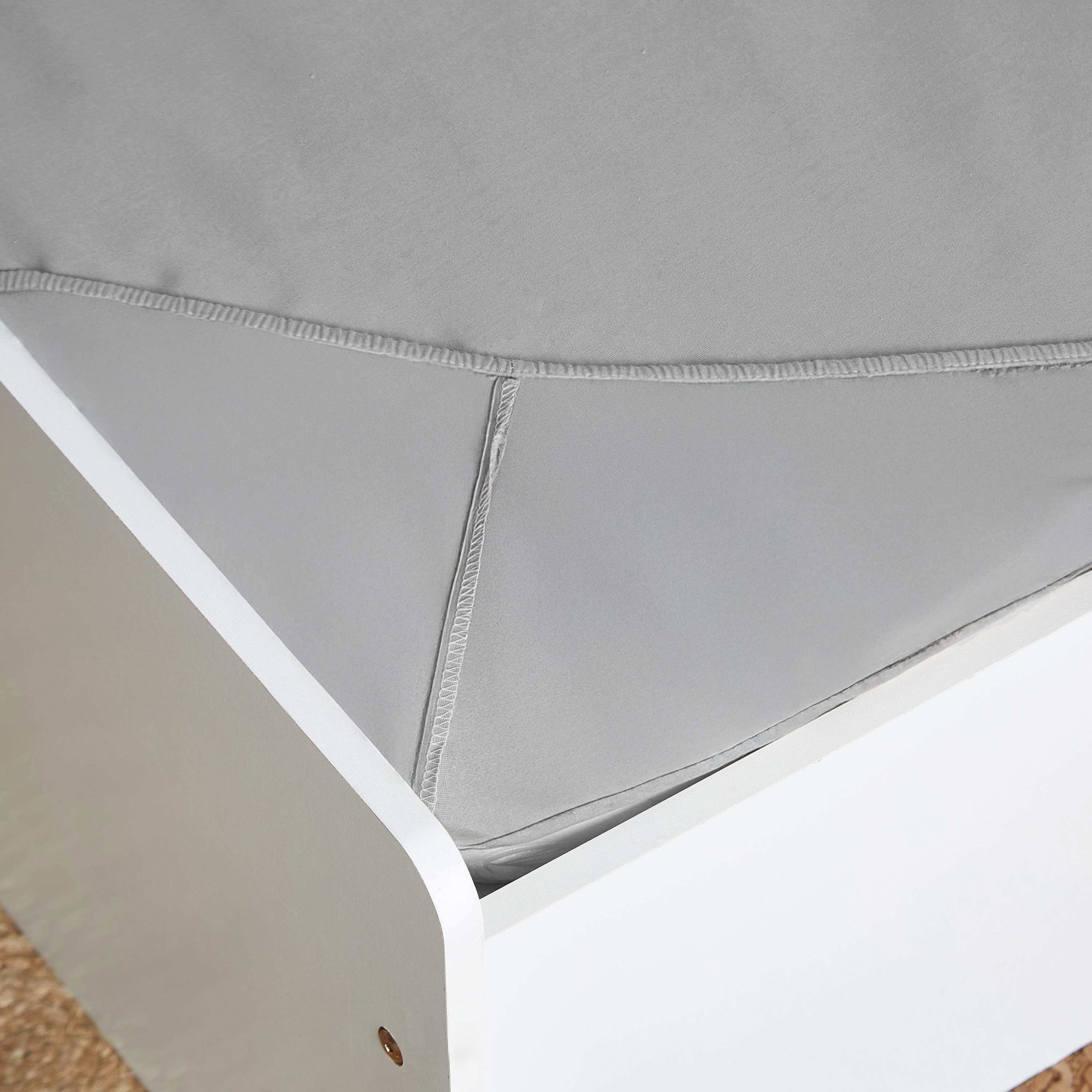 Ballina Solid Cotton Twin Fitted Sheet - 120x200+33 cm-hbxhomeware-hbxkidsandyouth-image-4