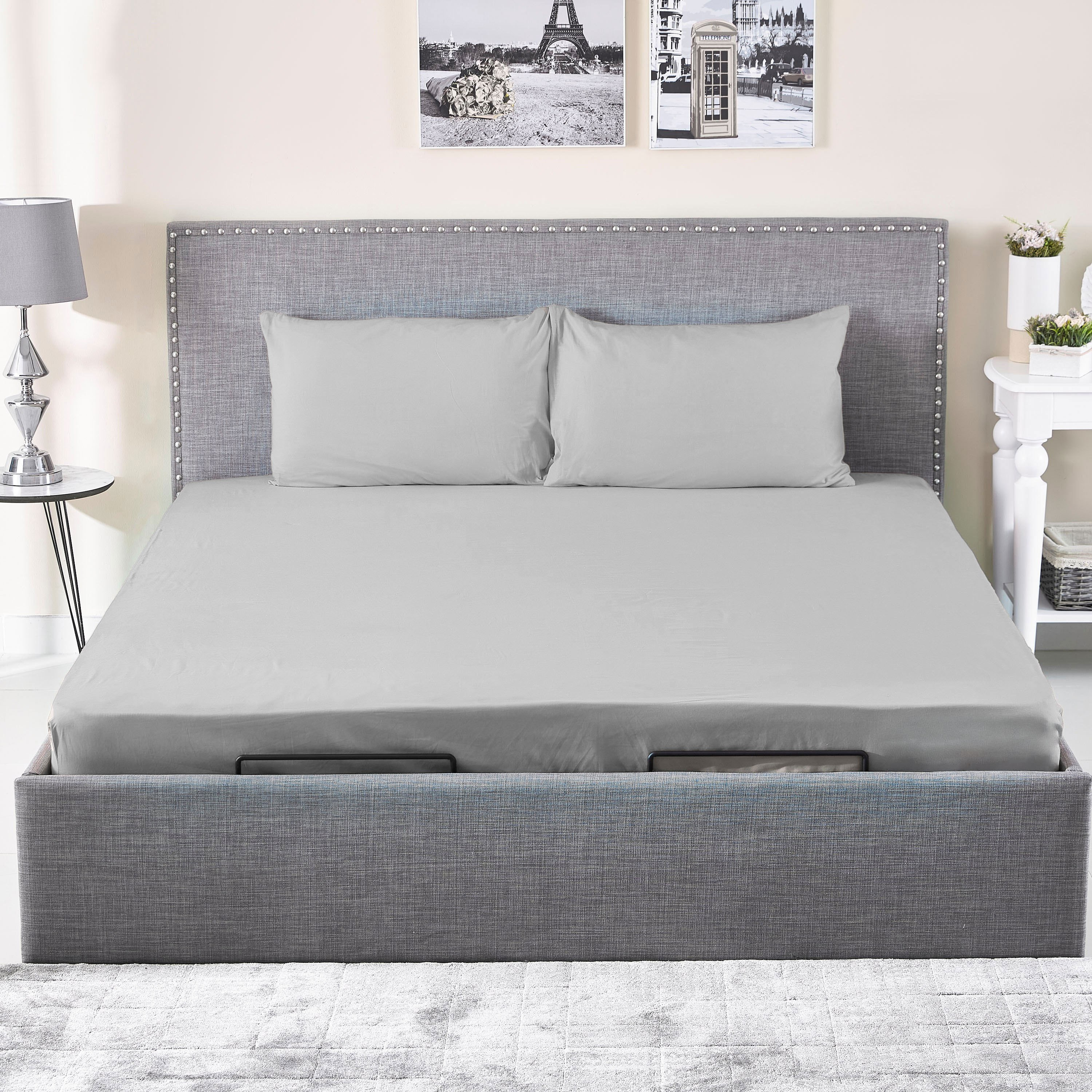 Ballina Solid Cotton Queen Fitted Sheet - 150x200+33 cm-hbxhomeware-bedding-fittedsheets-image-3