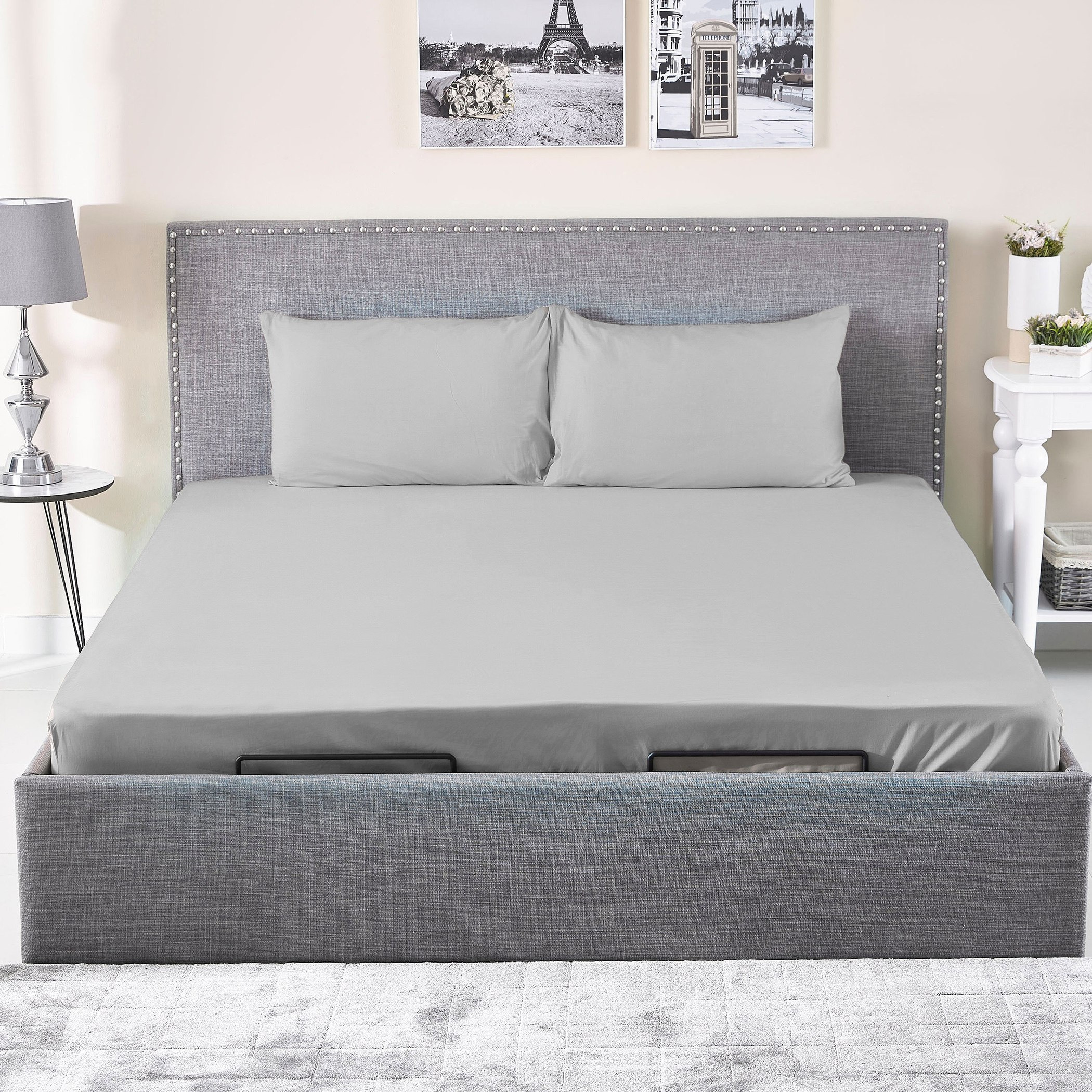 Ballina Solid Cotton King Fitted Sheet - 180x200+33 cm-hbxhomeware-hbxbedroom-image-4