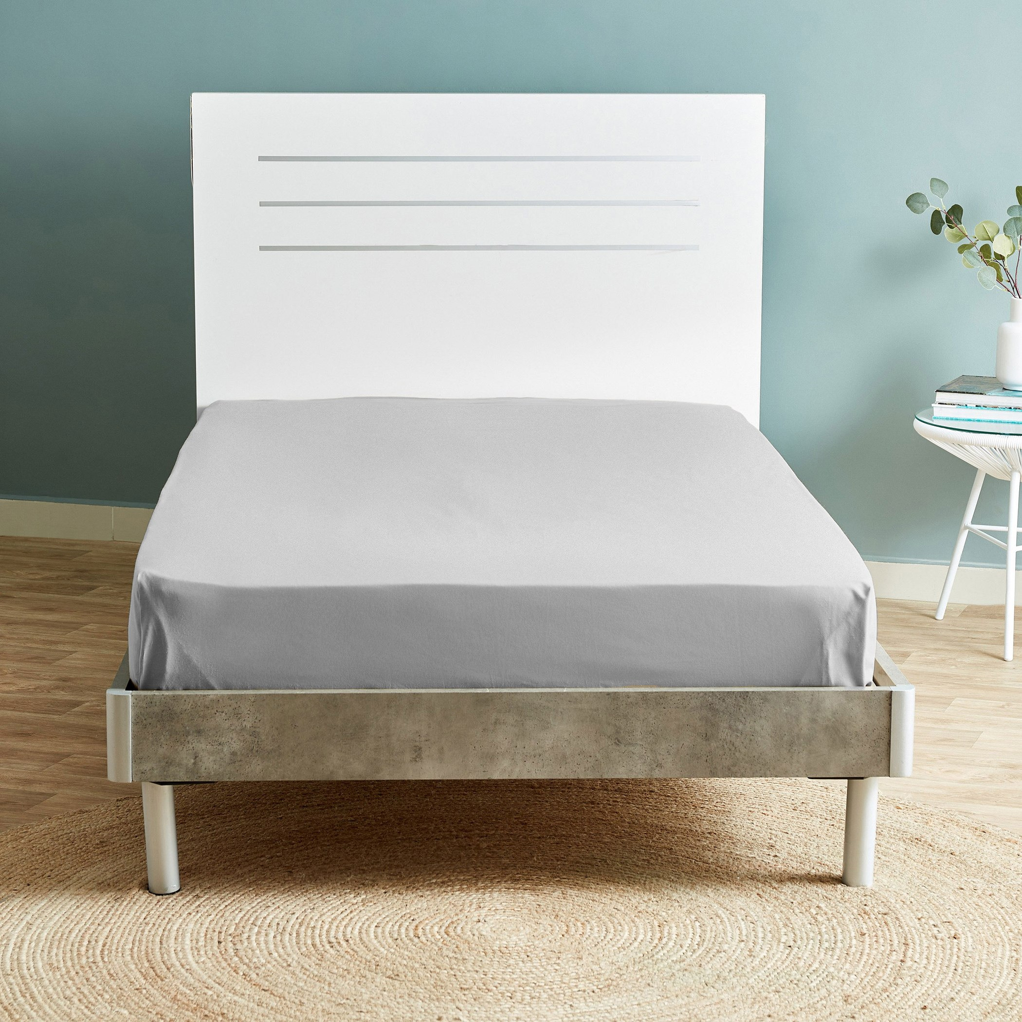 شرشف مسطّح قطن توين سادة من بالينا - 170x260 سم-hbxhomeware-bedding-flatsheets-image-3