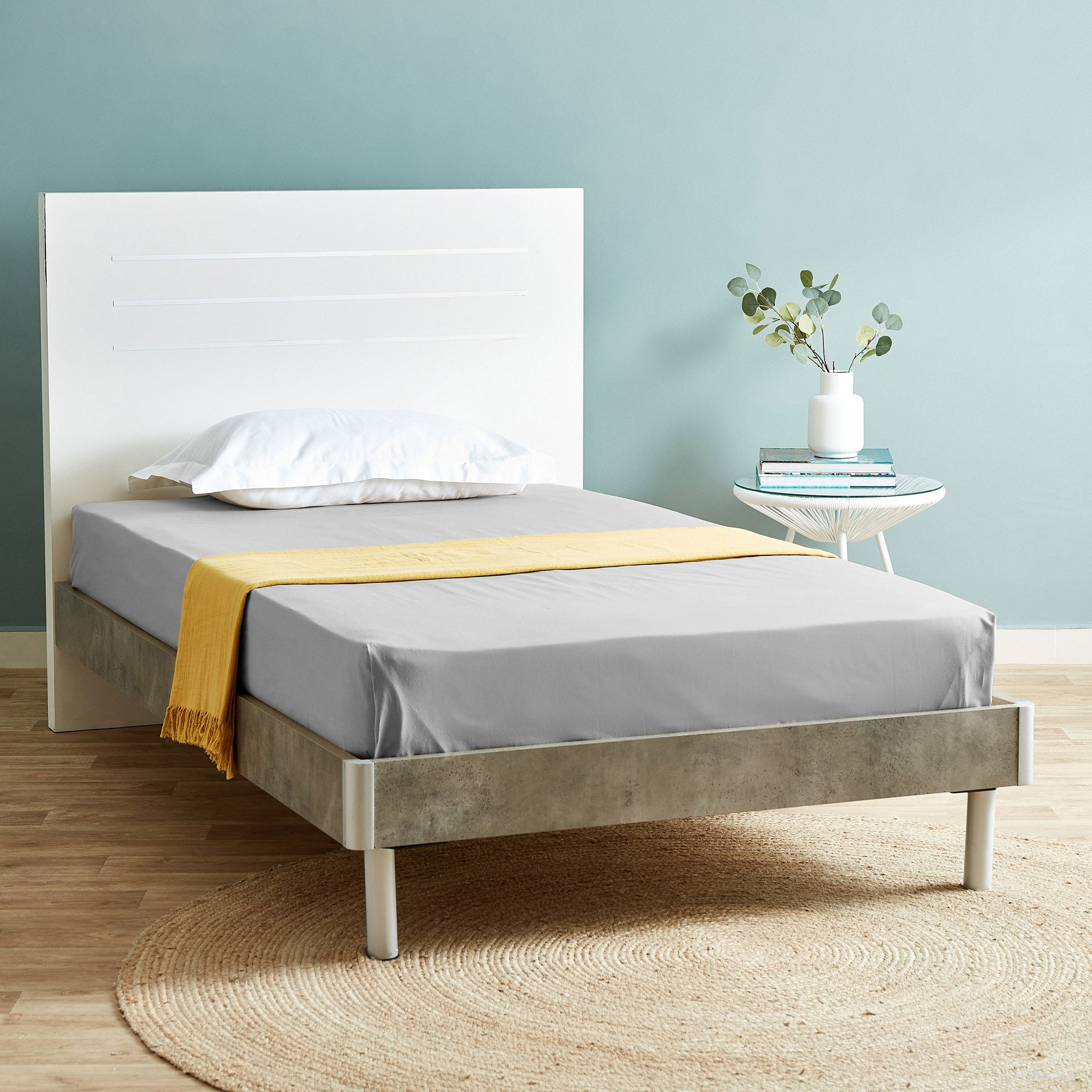 شرشف مسطّح قطن توين سادة من بالينا - 170x260 سم-hbxhomeware-bedding-flatsheets-image-5