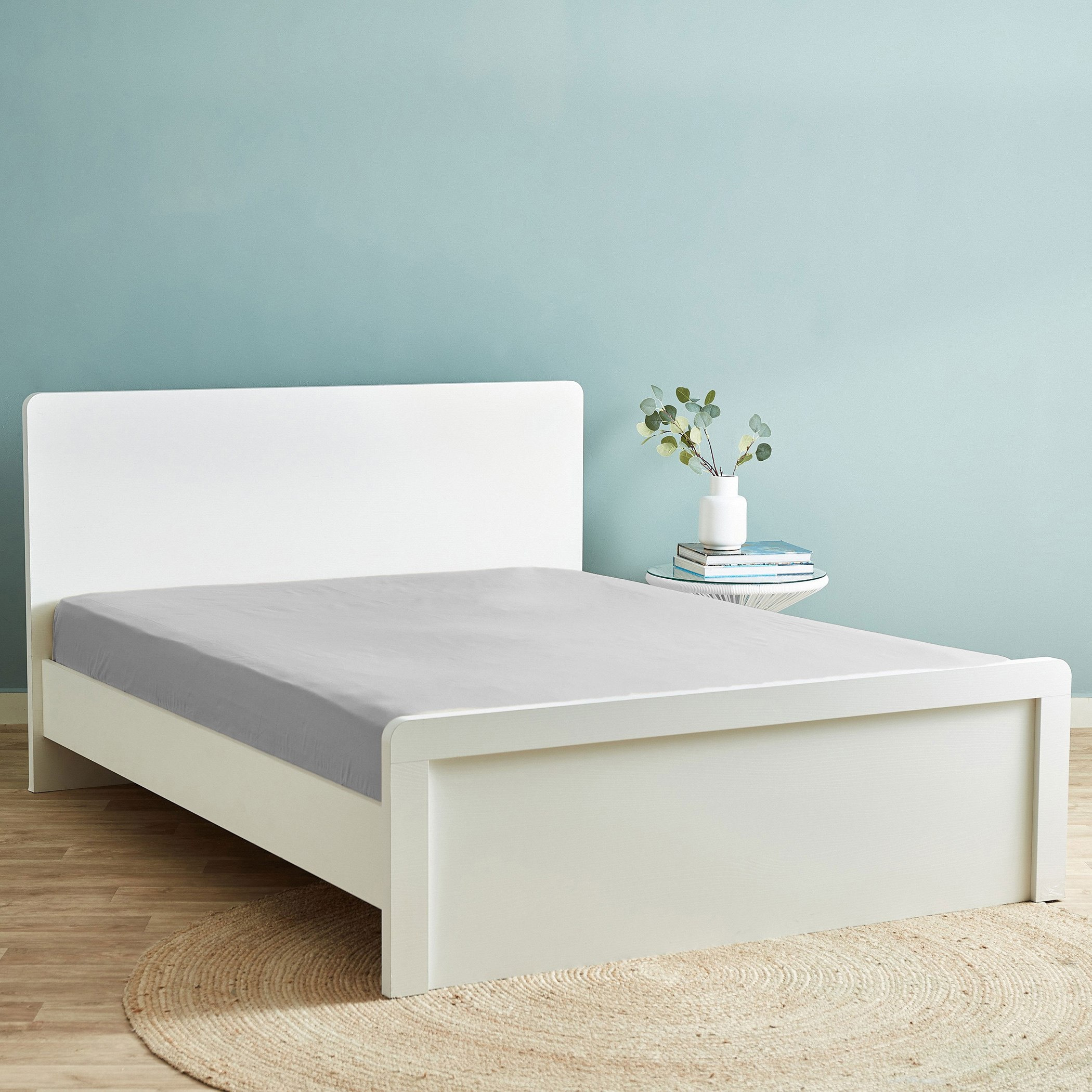 Ballina Solid Cotton King Flat Sheet - 240x260 cm-hbxhomeware-hbxbedroom-image-4