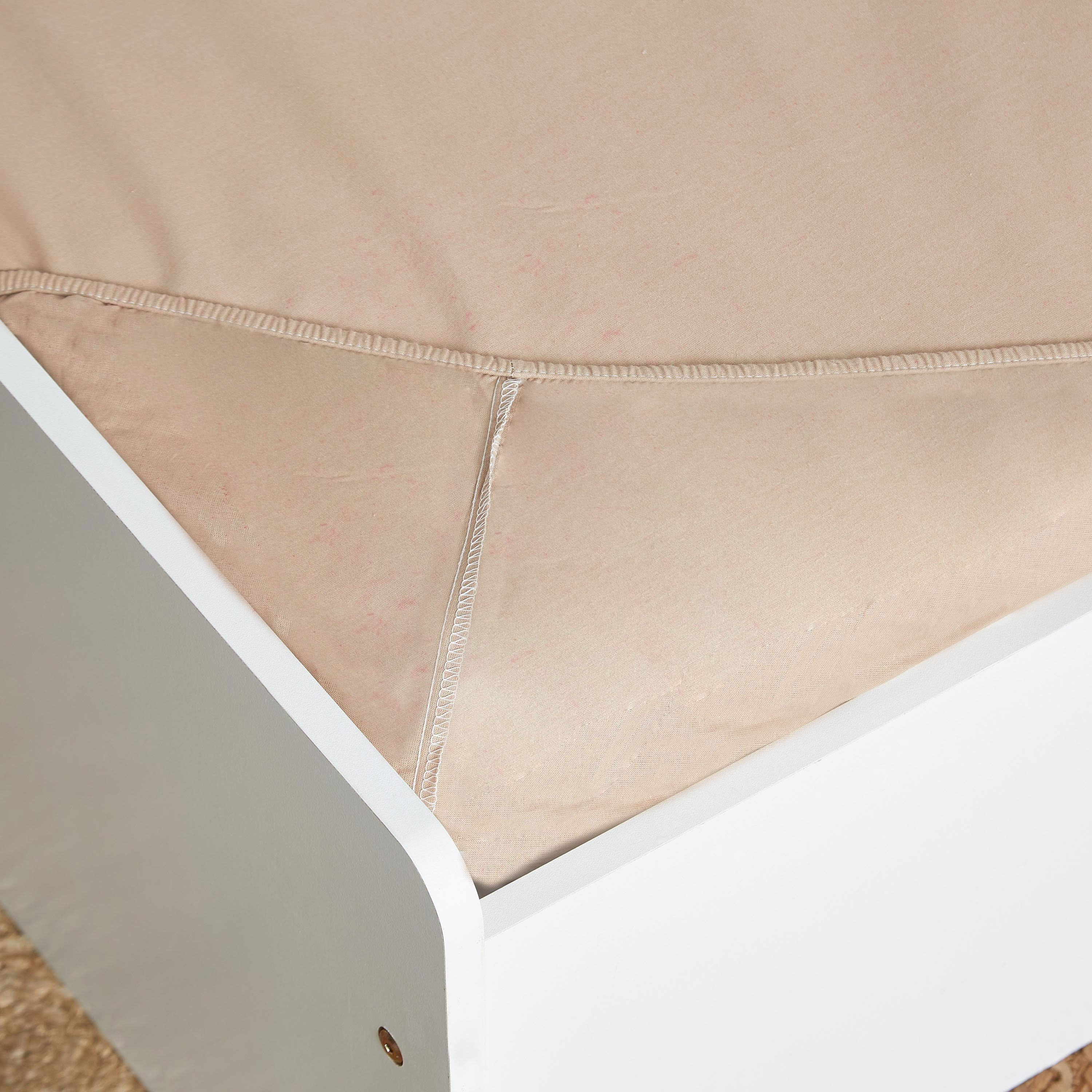 Ballina Solid Cotton Twin Fitted Sheet - 120x200+33 cm-hbxhomeware-hbxkidsandyouth-image-4