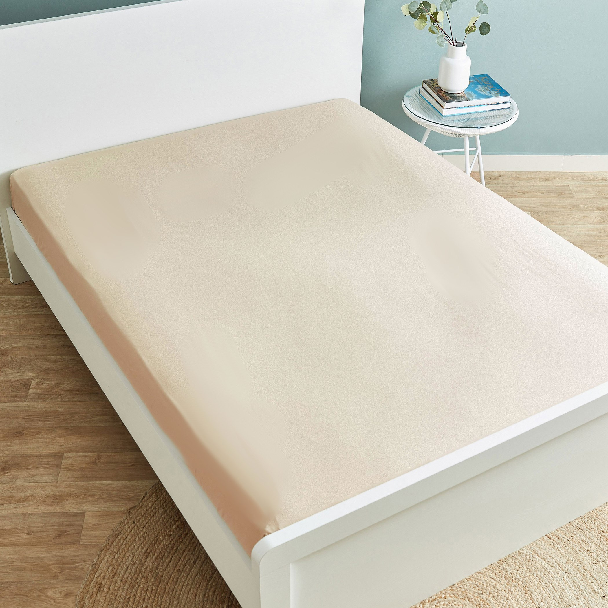 Ballina Solid Cotton King Flat Sheet - 240x260 cm-hbxhomeware-hbxbedroom-image-3