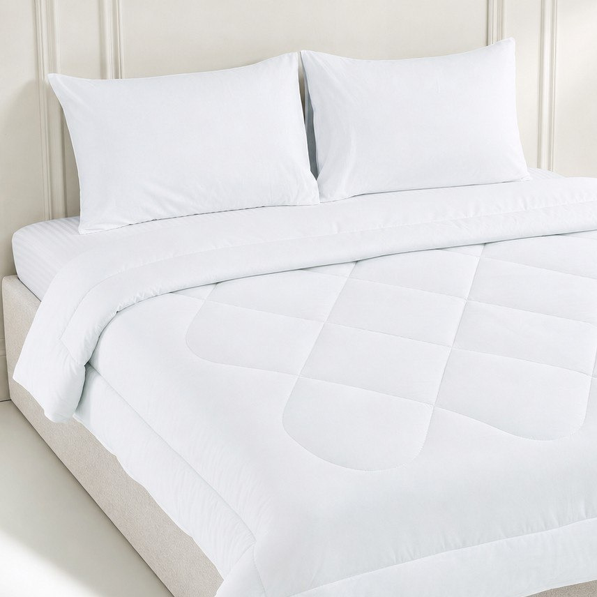 طقم لحاف سوبر كينج قطن سادة 3 قطع من بالينا- 240x240 سم-hbxhomeware-hbxbedroom-image-1