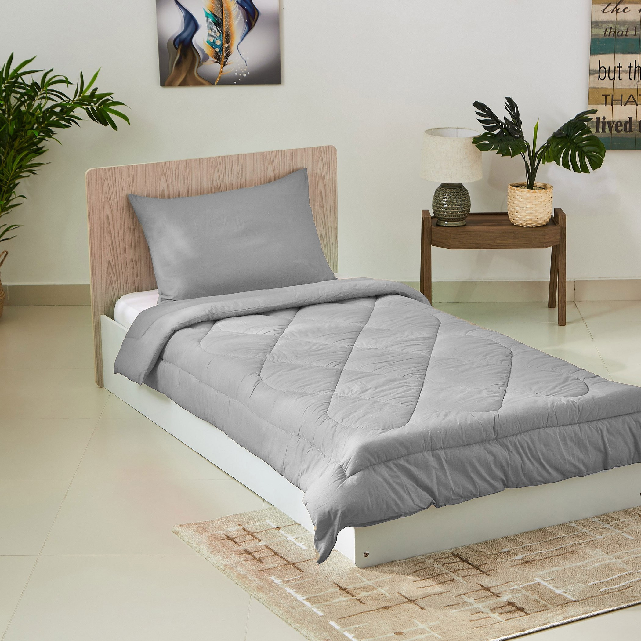Ballina 2-Piece Solid Cotton Single Comforter Set - 135x220 cm-hbxhomeware-hbxbedroom-image-2