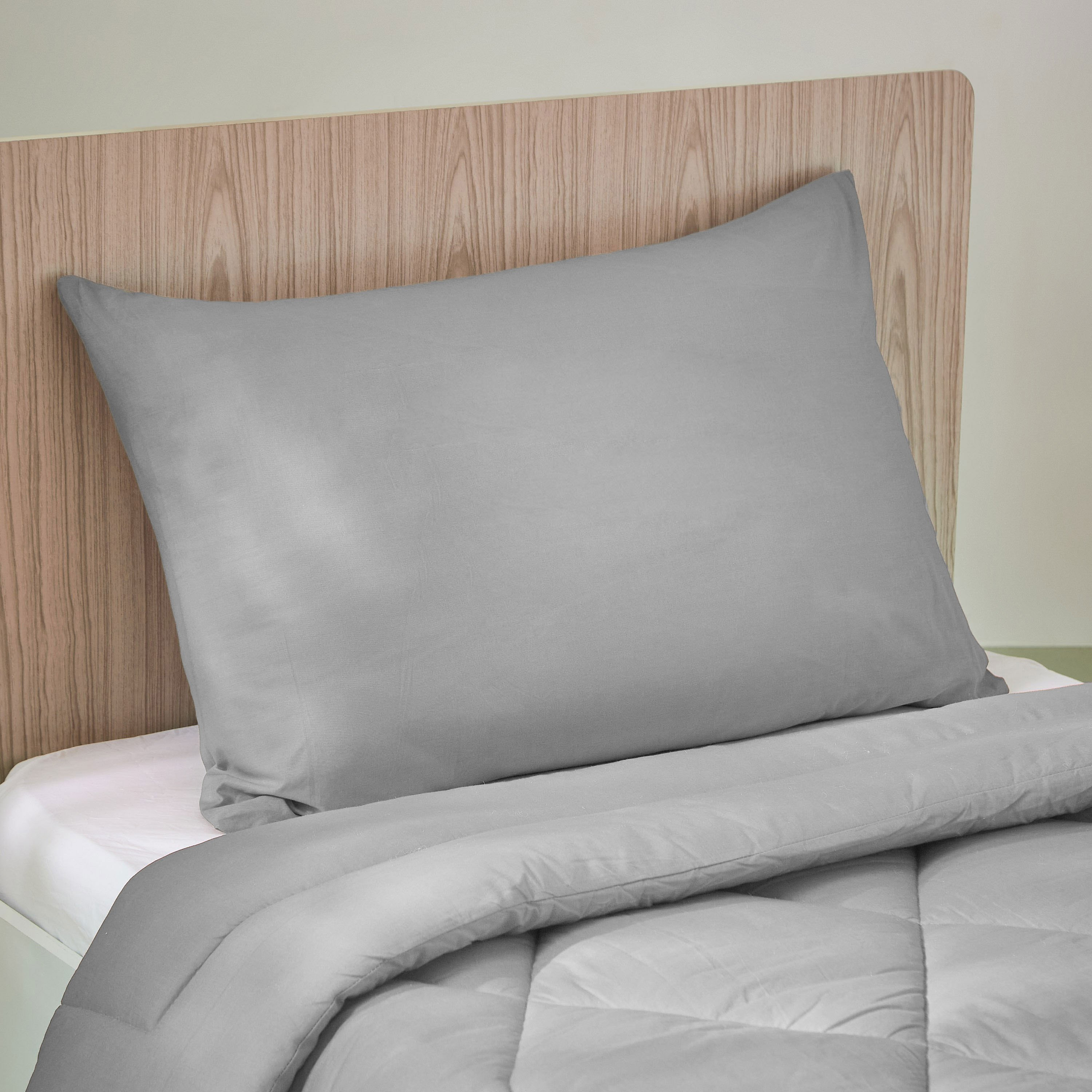 Ballina 2-Piece Solid Cotton Twin Comforter Set - 160x220 cm-hbxhomeware-hbxbedroom-image-1