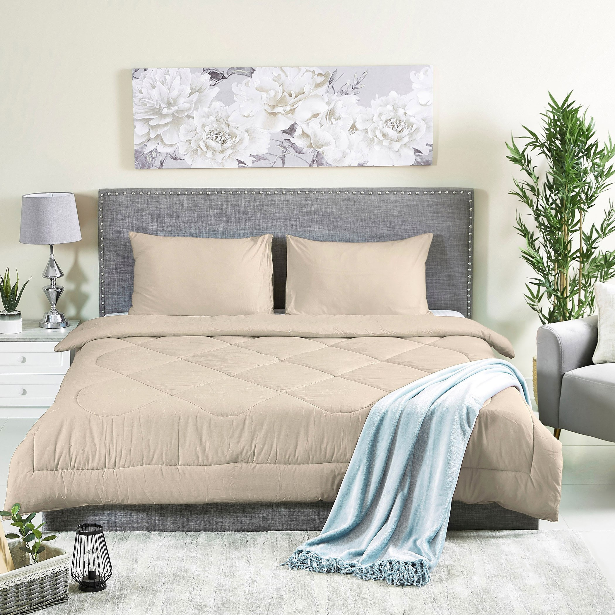 Ballina 3-Piece Solid Cotton King Comforter Set - 220x240 cm-hbxhomeware-hbxbedroom-image-5
