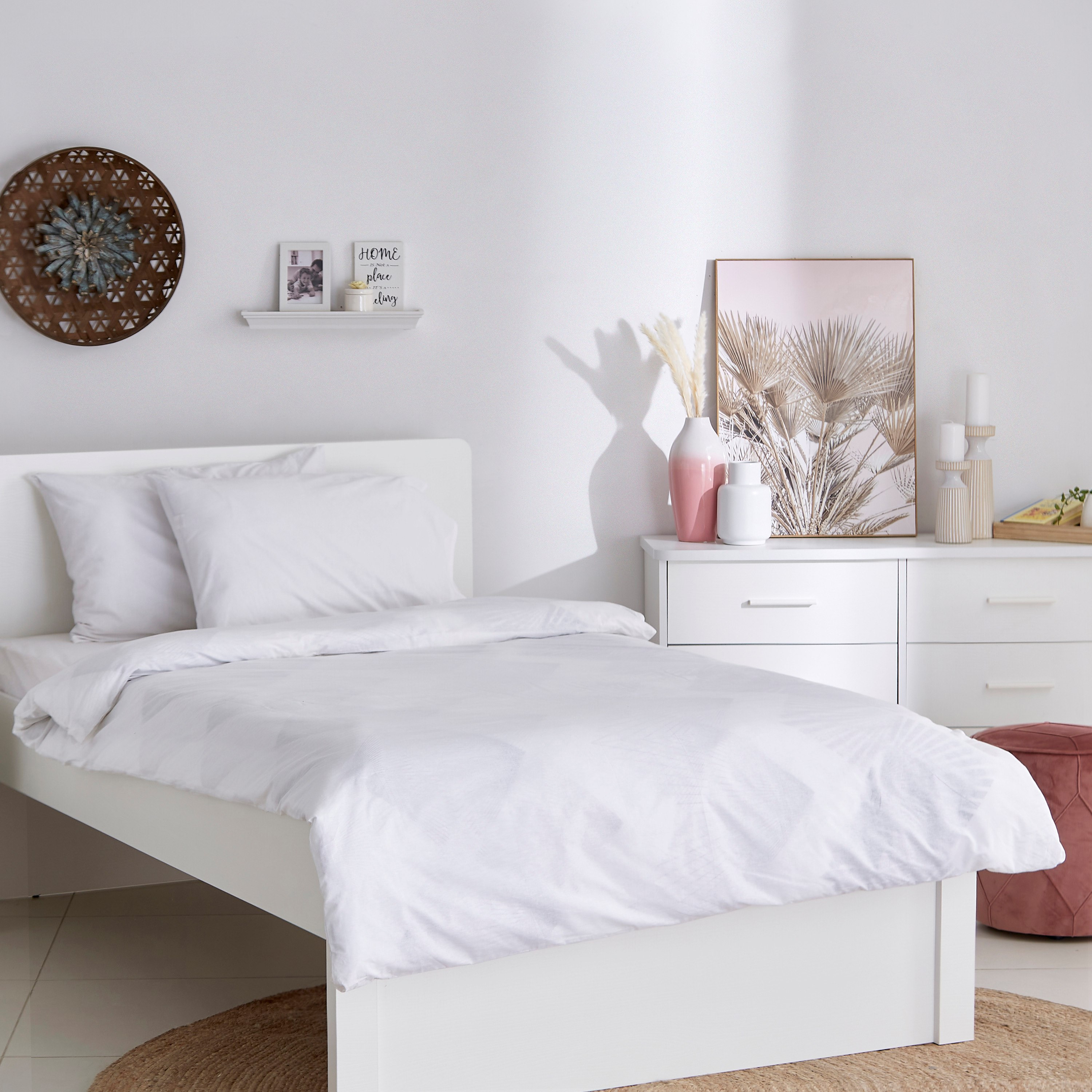 Ballina 3-Piece Solid Cotton Twin Duvet Cover Set - 150x220 cm-hbxhomeware-hbxbedroom-image-2