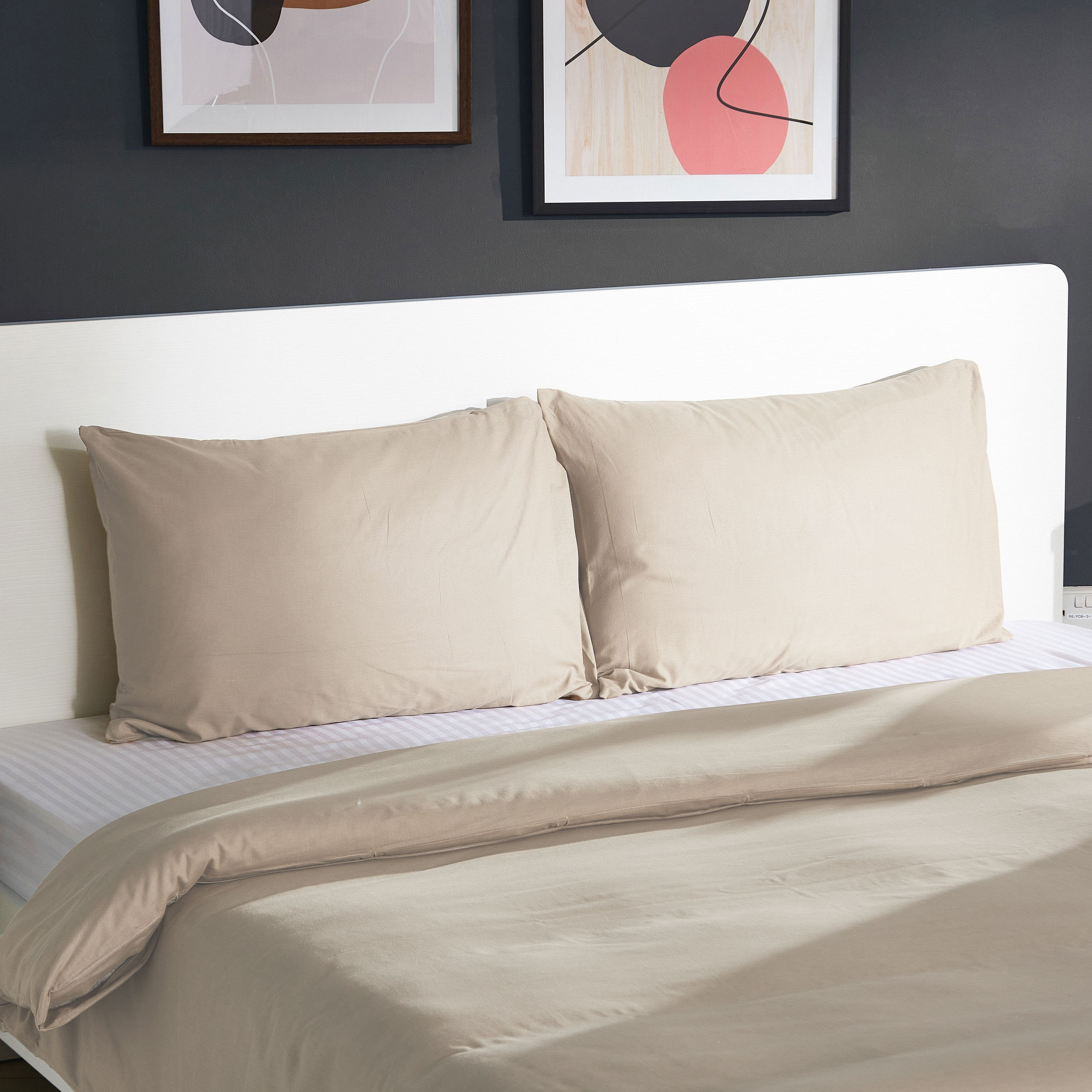 Ballina 3-Piece Solid Cotton Twin Duvet Cover Set - 150x220 cm-hbxhomeware-hbxbedroom-image-1