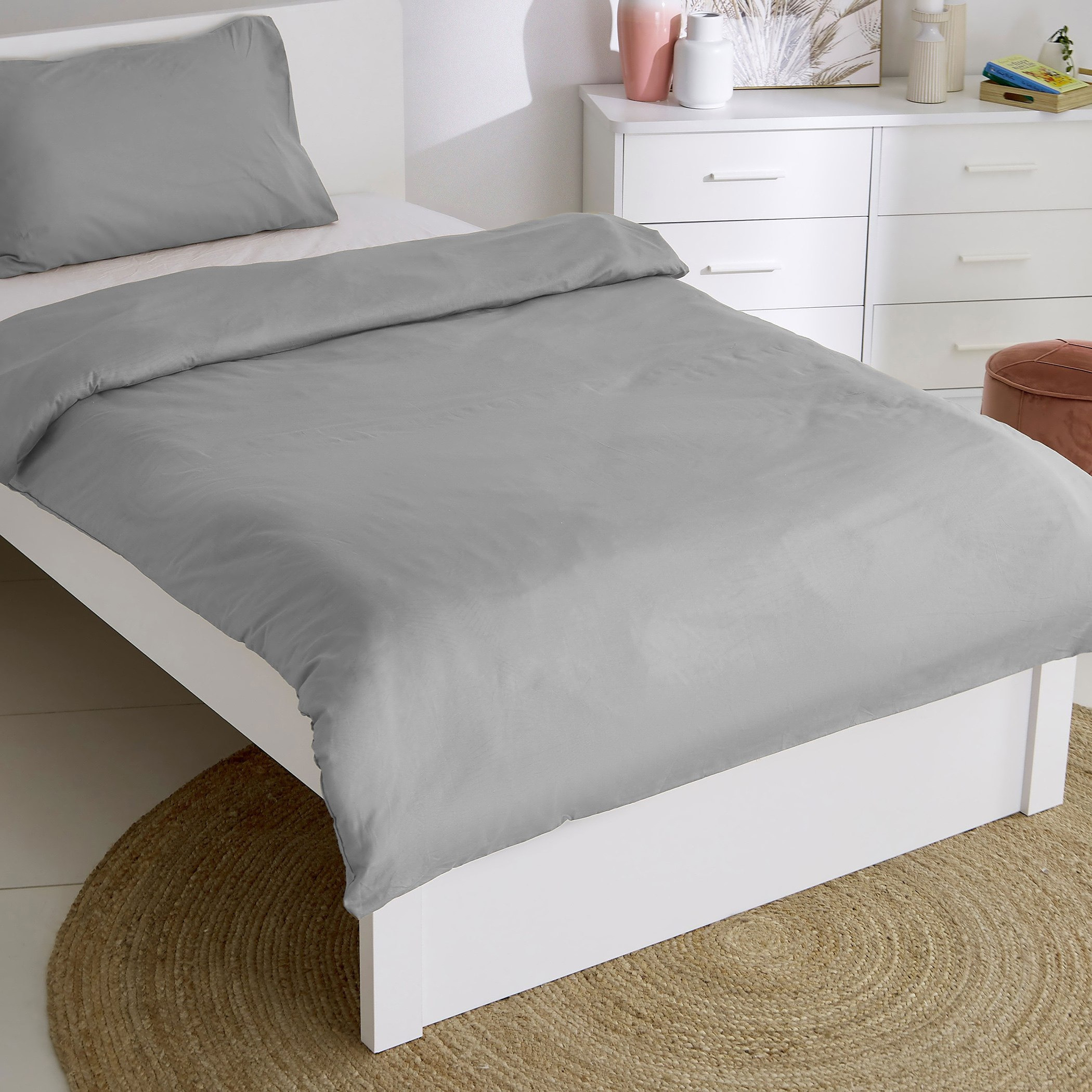 Ballina 2-Piece Solid Cotton Single Duvet Cover Set - 135x200 cm-hbxhomeware-hbxbedroom-image-2