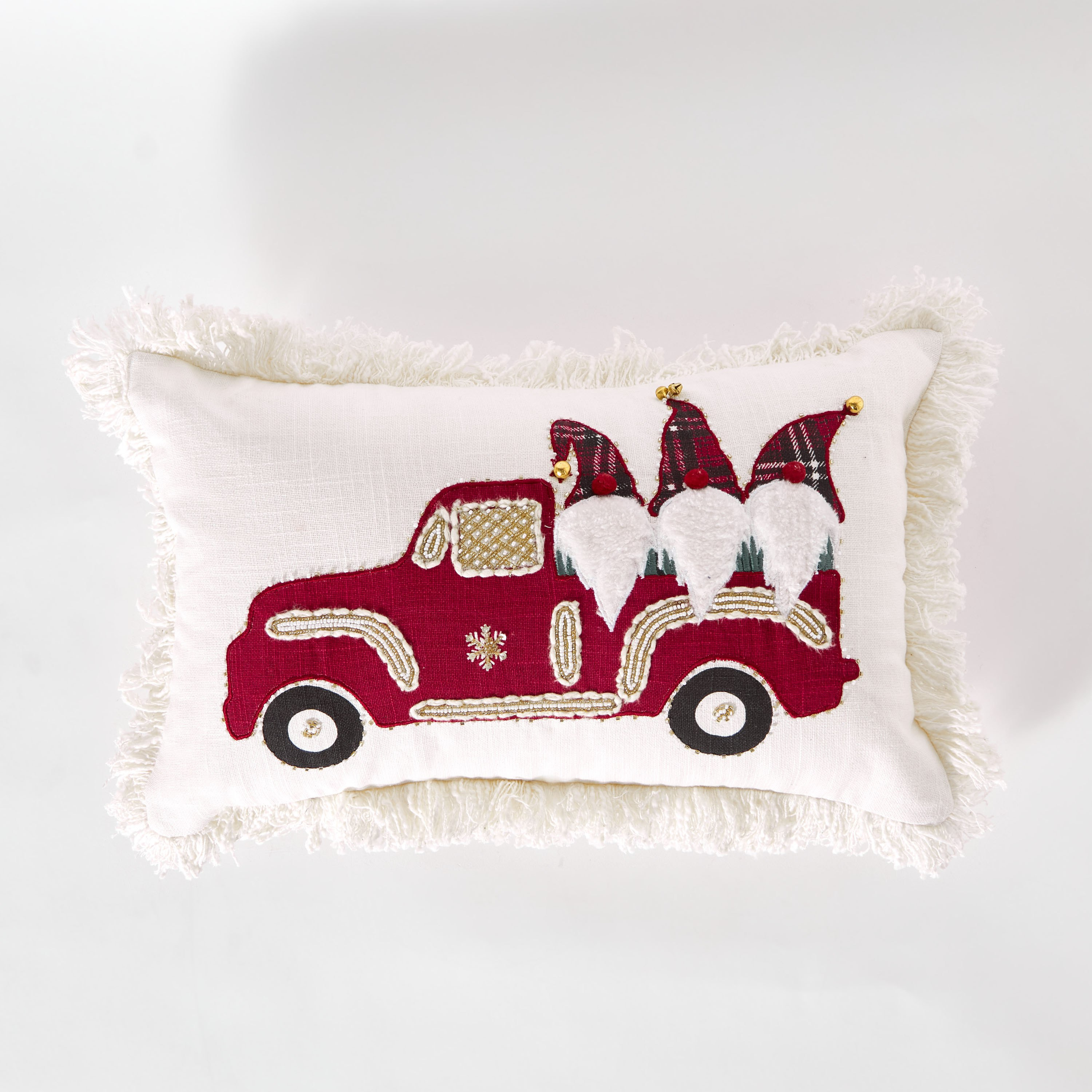 وسادة محشوة بتصميم شاحنة سانتا من كريسماس - 30x50 سم-hbxbedroom-bedding-cushionsandcovers-filledcushions-image-5