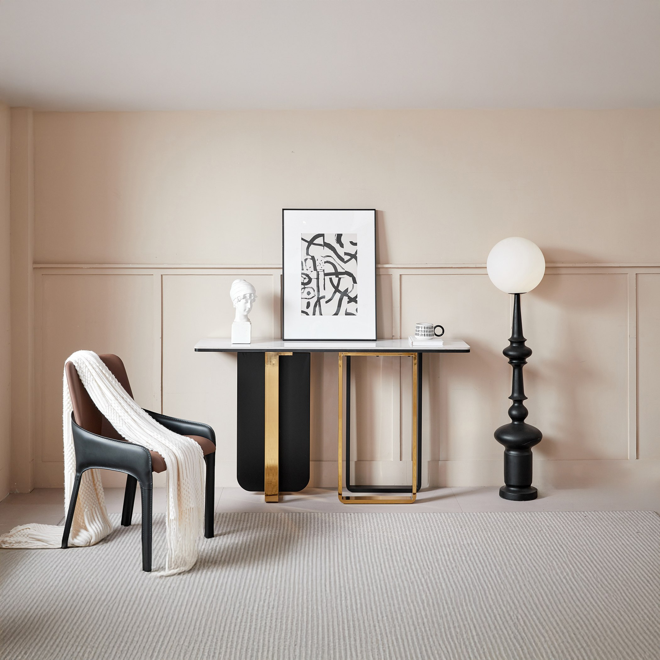 Maddox Trunks Sintered Stone Console Table-hbxfurniture-tablesandstands-consoletables-image-2