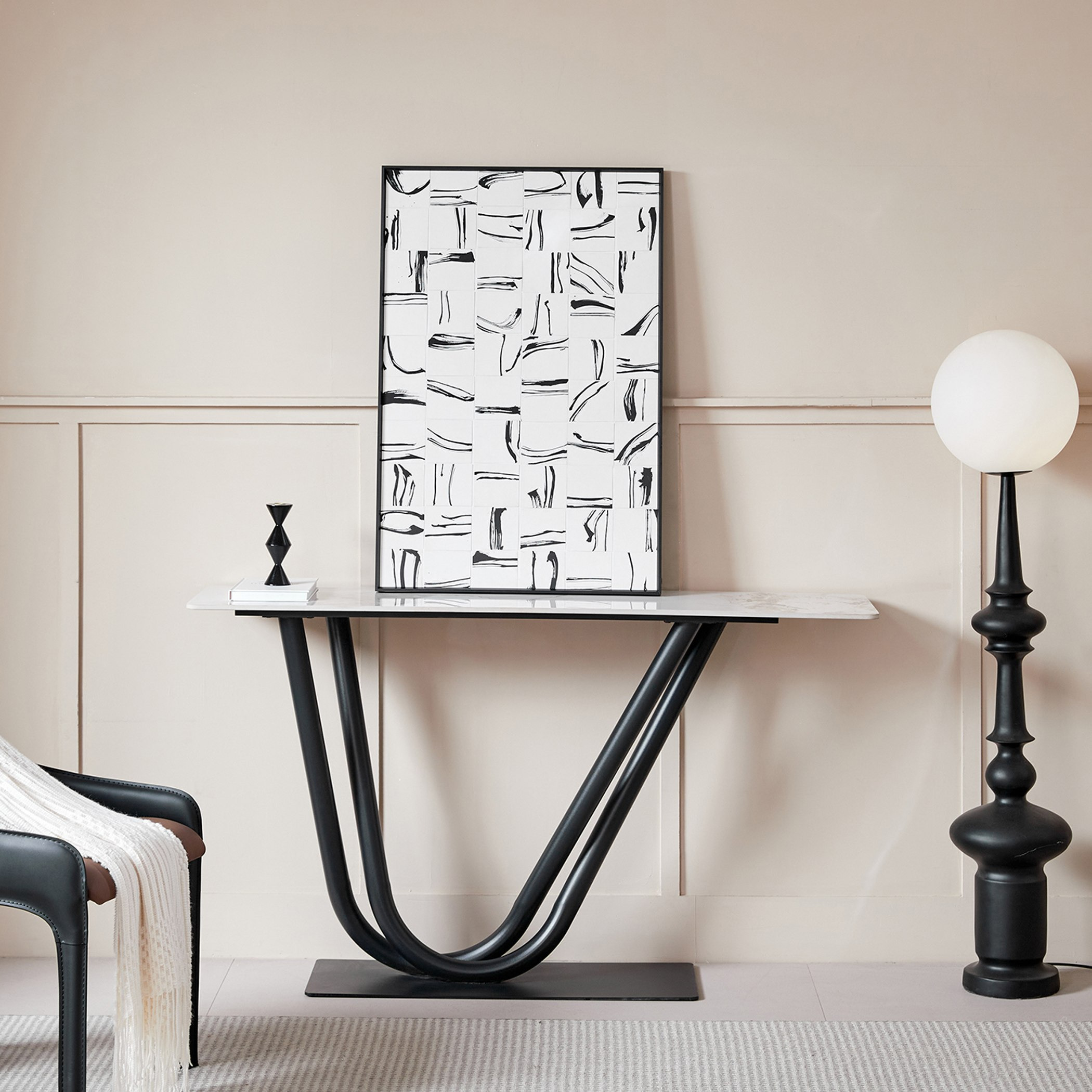 Hopper Sintered Stone Console Table-hbxfurniture-tablesandstands-consoletables-image-1