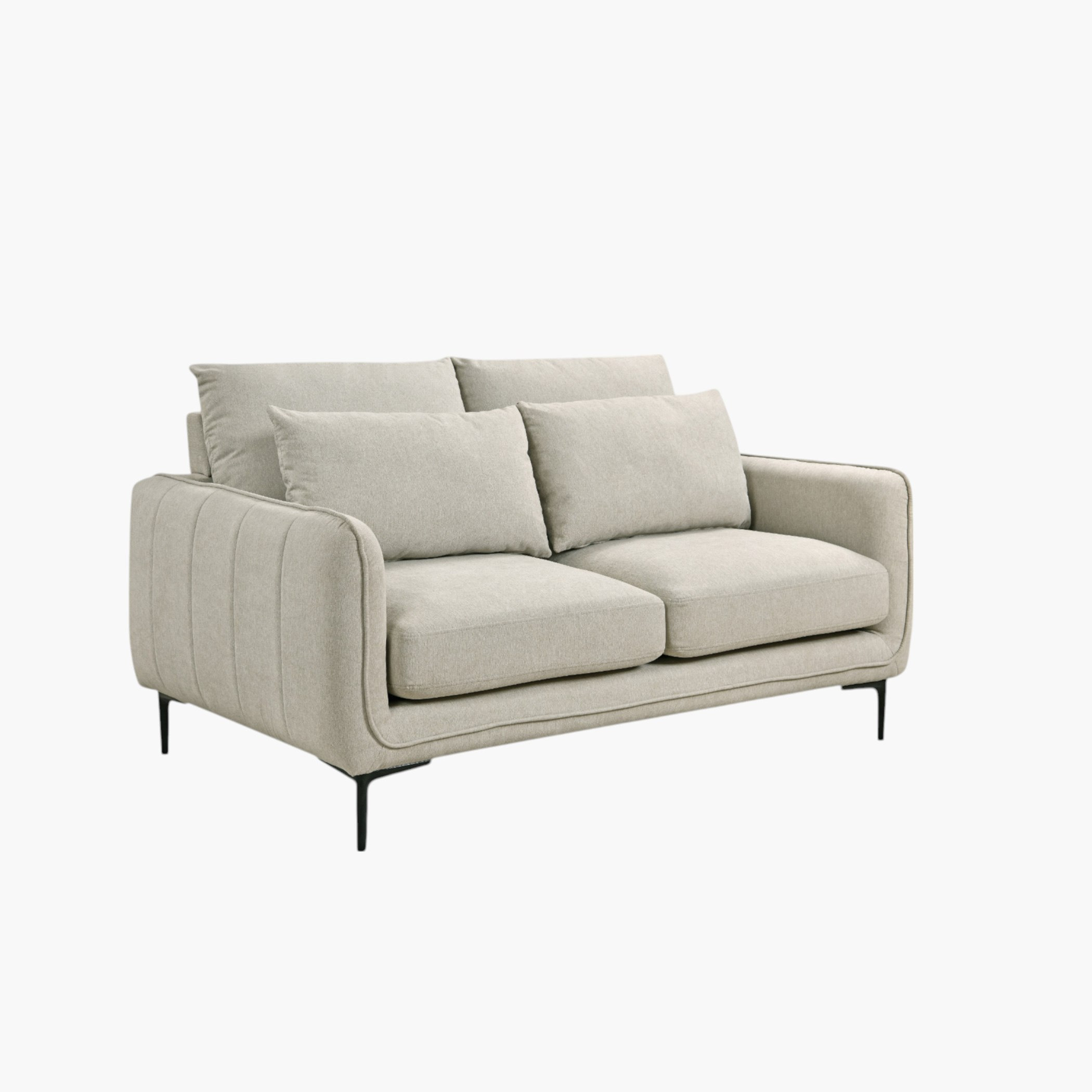 Savnik 2-Seater Fabric Sofa with 2 Cushions-hbxlivingroom-sofasandarmchairs-sofas-image-3