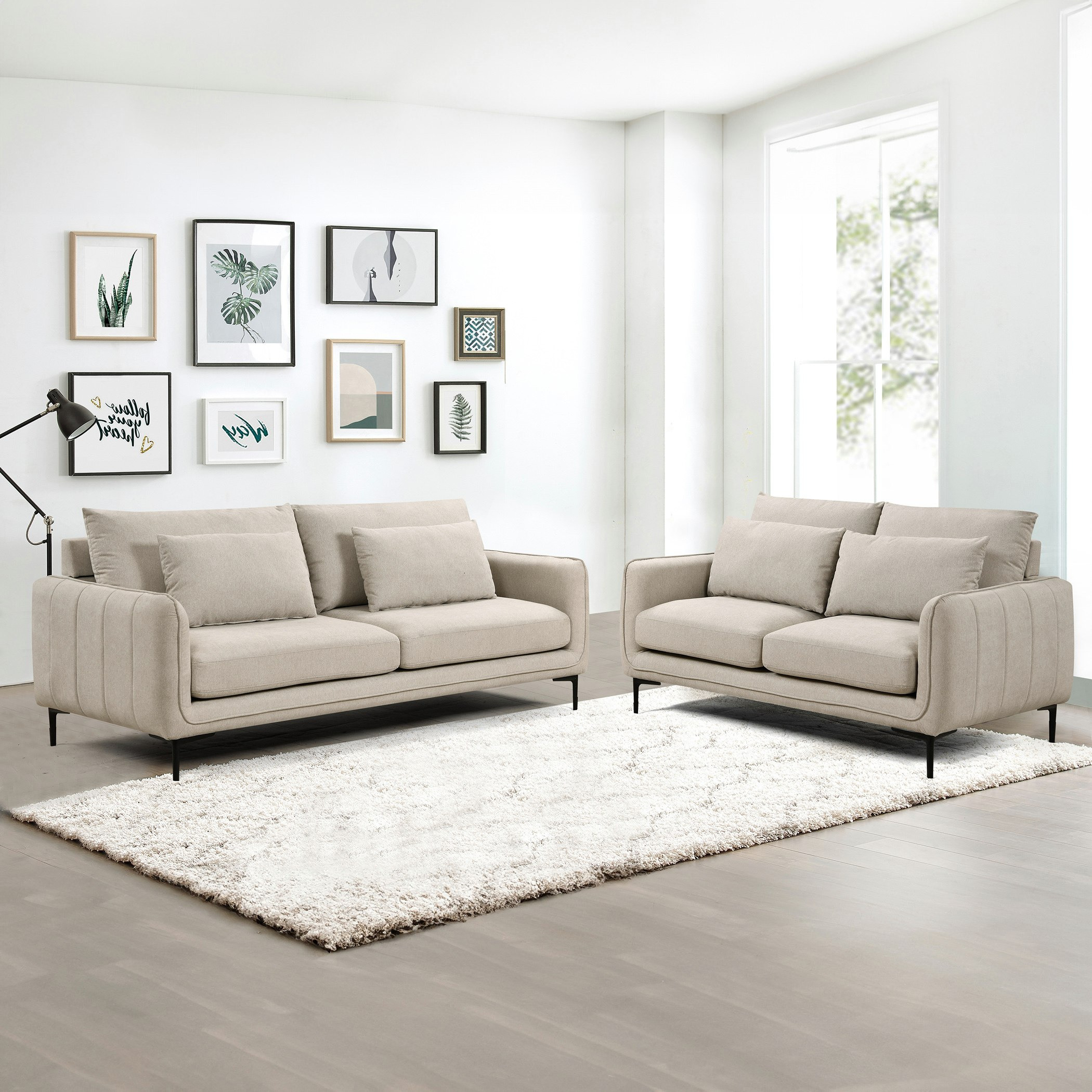 Savnik 2-Seater Fabric Sofa with 2 Cushions-hbxlivingroom-sofasandarmchairs-sofas-image-10
