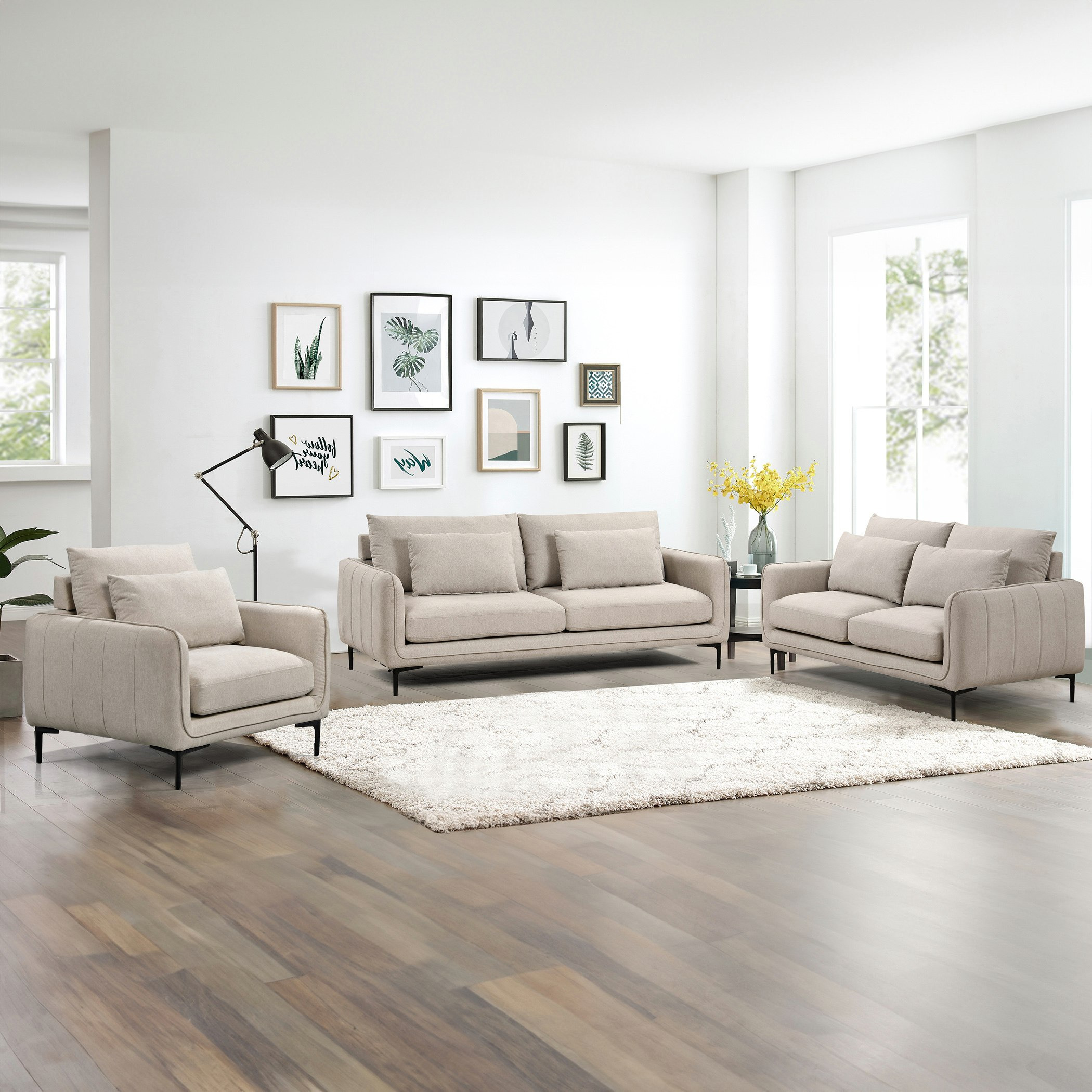 Savnik 2-Seater Fabric Sofa with 2 Cushions-hbxlivingroom-sofasandarmchairs-sofas-image-11
