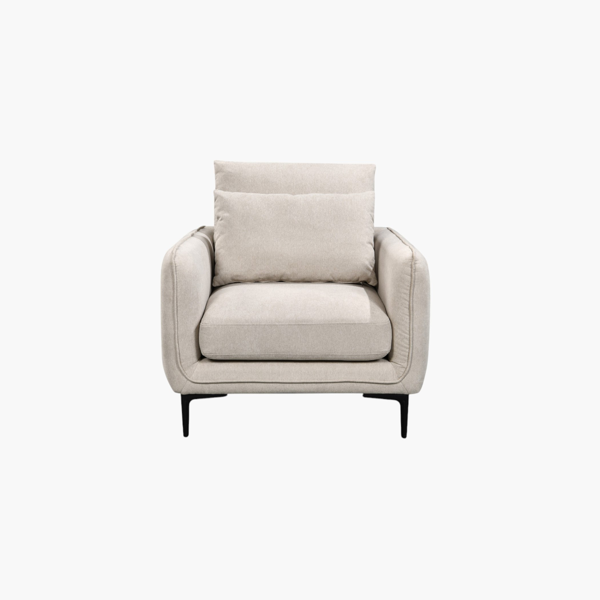 Savnik Armchair Fabric Sofa with 1 Cushion-hbxlivingroom-sofasandarmchairs-sofas-image-3