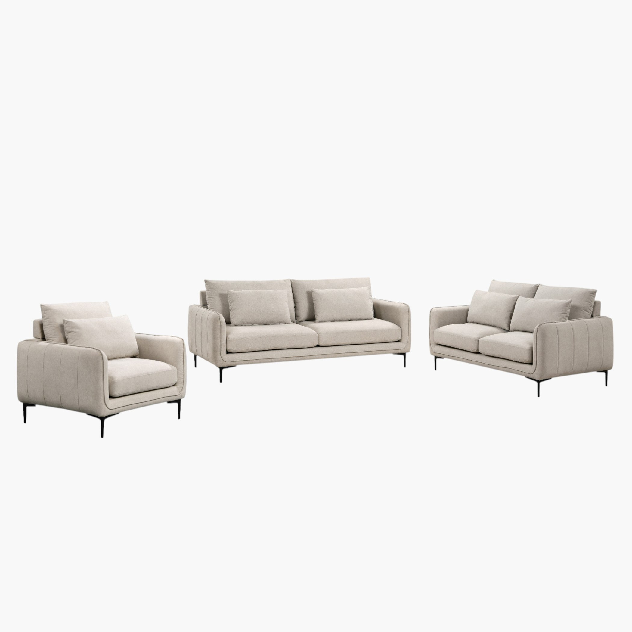 Savnik Armchair Fabric Sofa with 1 Cushion-hbxlivingroom-sofasandarmchairs-sofas-image-8