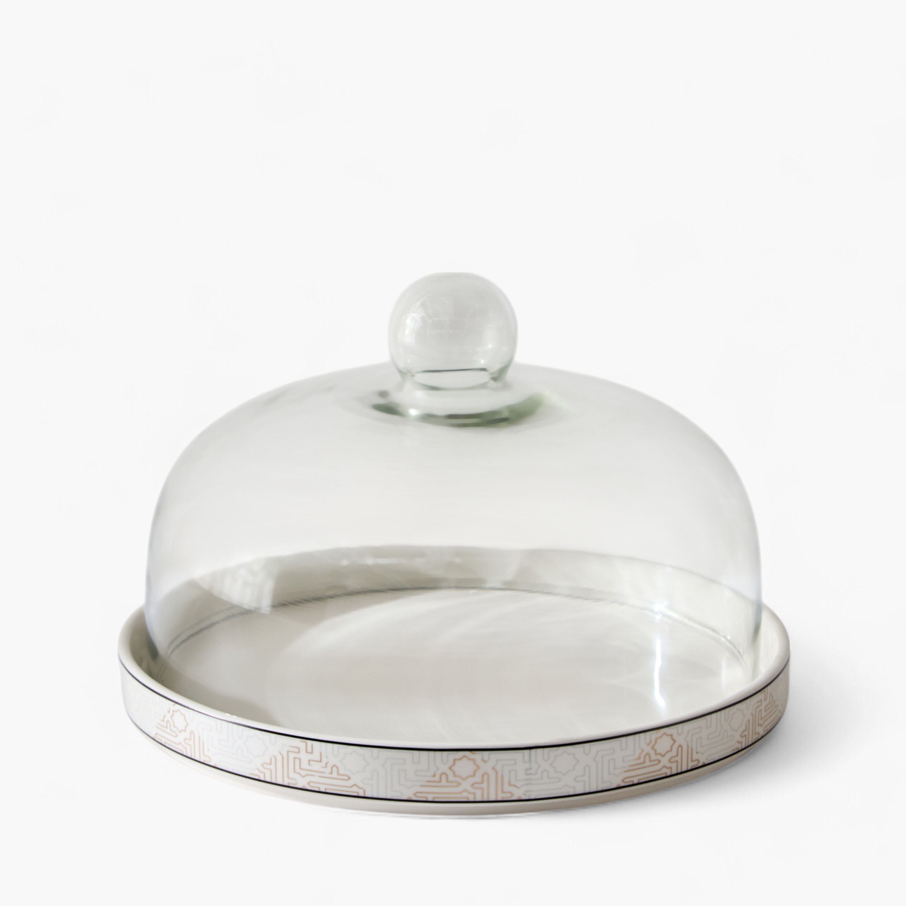 Skyline Mirage Cake Plate with Glass Lid and Stand-hbxdecorandfurnishings-tabletop-serveware-image-6
