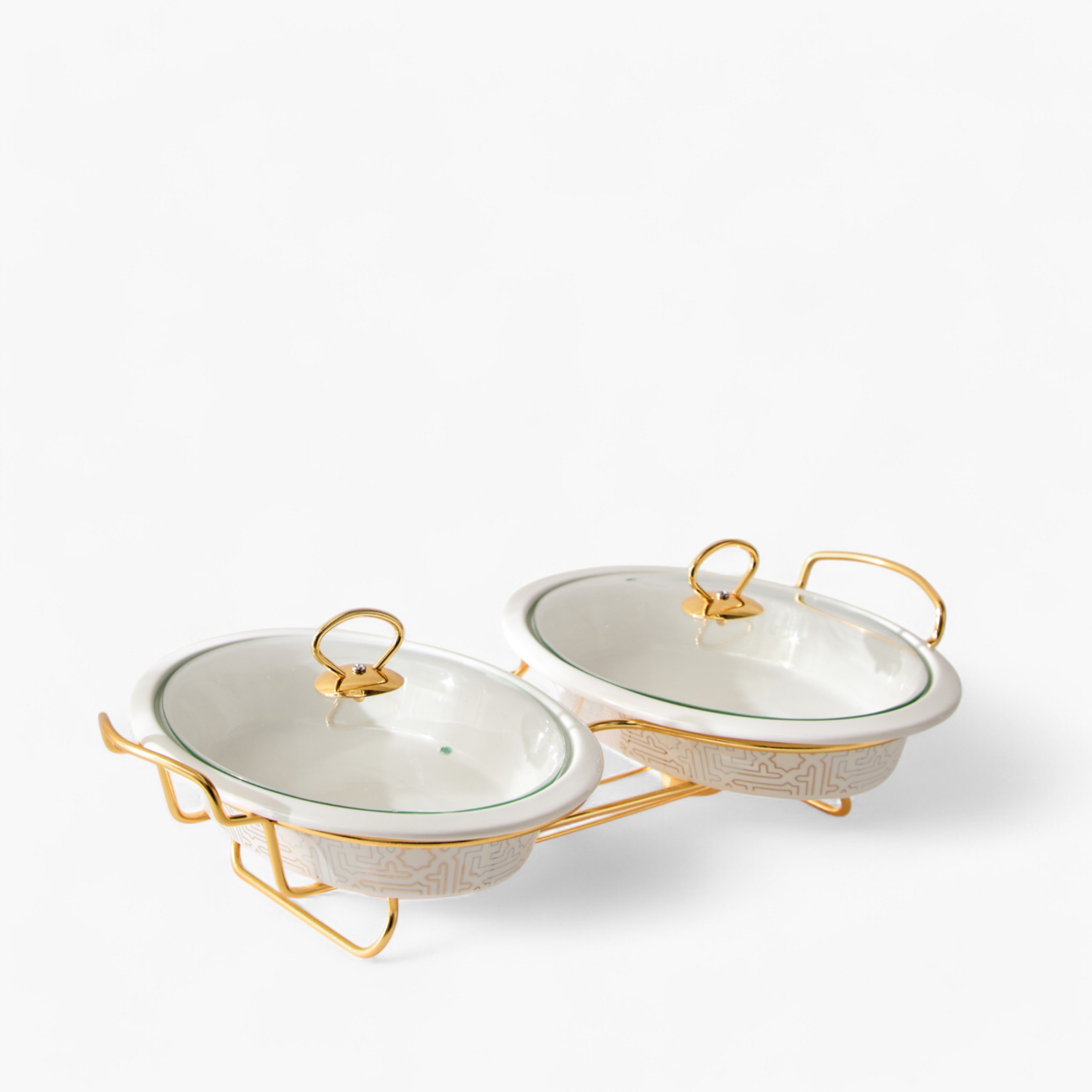 سخان طعام بيضاوي مزدوج على حامل ميراج من سكاي لاين - 2.6 لتر-hbxdecorandfurnishings-tabletop-serveware-image-8
