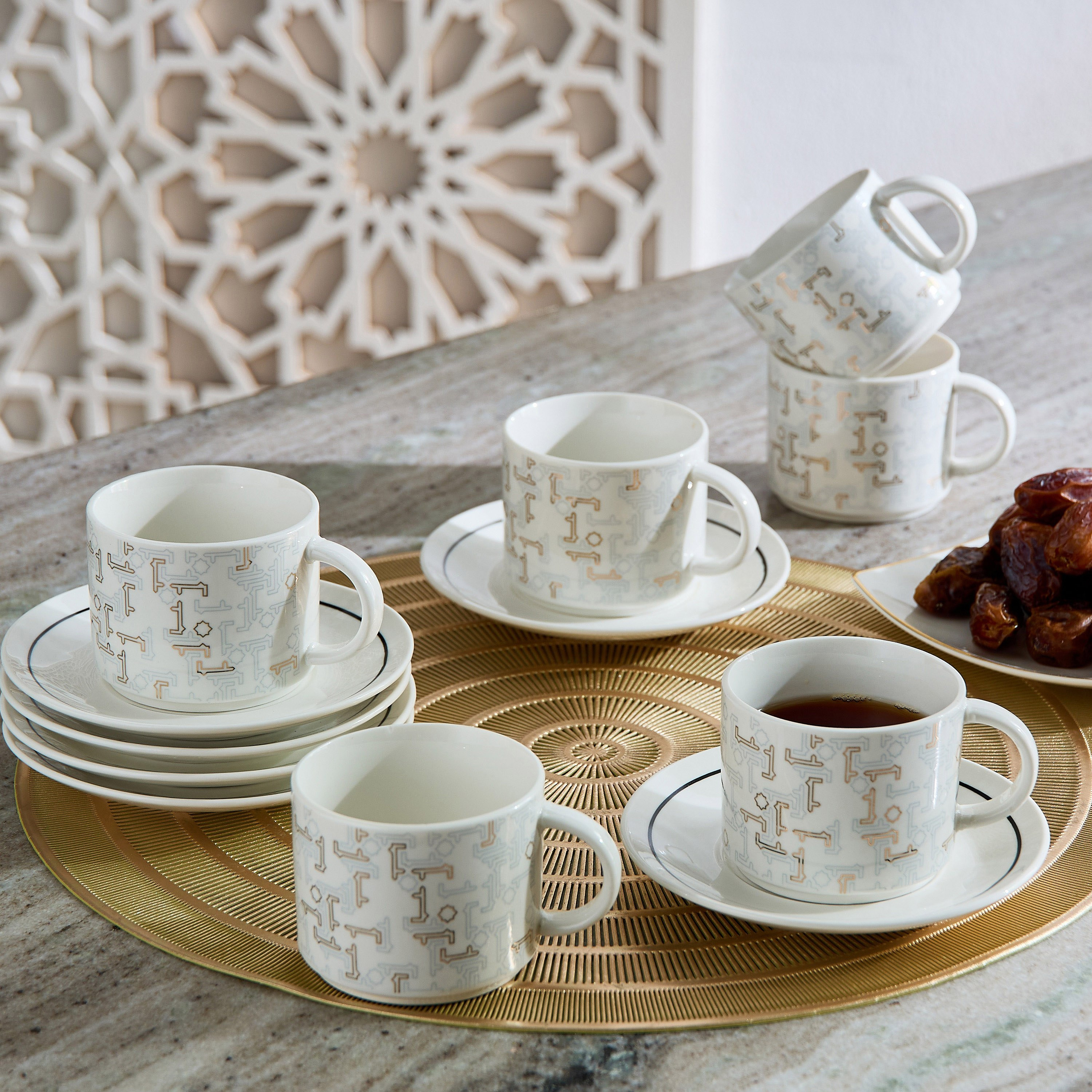 طقم صحون وفناجين شاي 12 قطعة ميراج من سكاي لاين-hbxhomeware-hbxkitchen-image-1