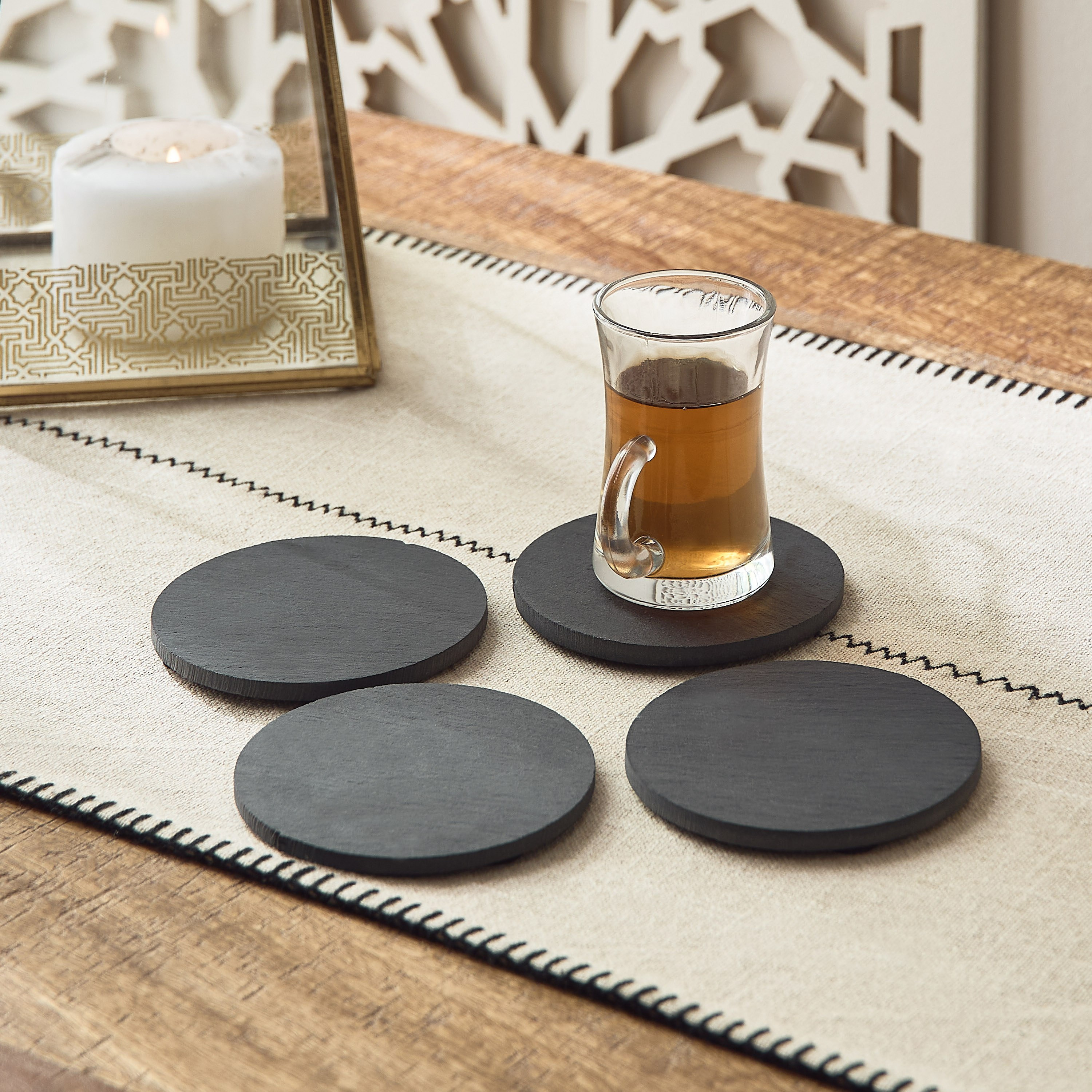Eden 4-Piece Slate Coaster Set-hbxdecorandfurnishings-tabletop-serveware-image-1