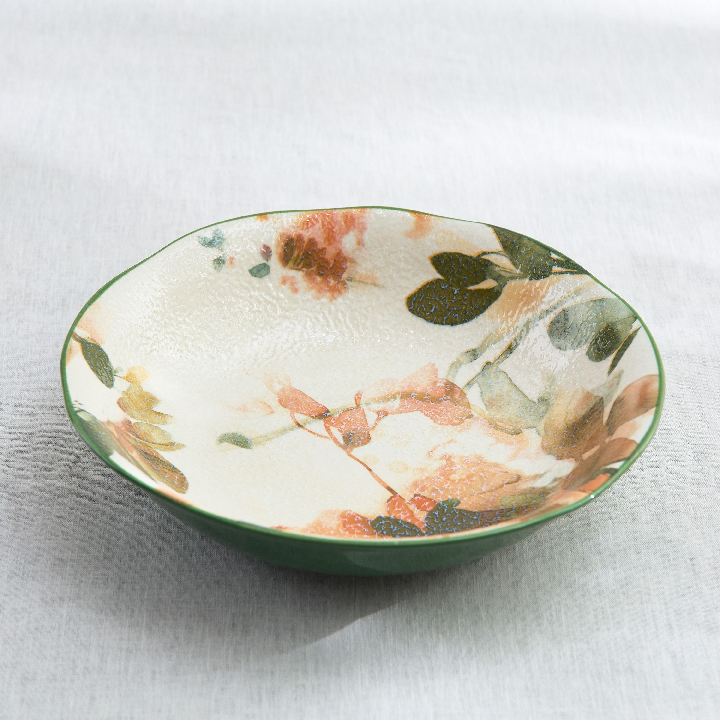 Blossom Stoneware Green Serving Bowl - 30 cm-hbxdecorandfurnishings-tabletop-crockery-image-4