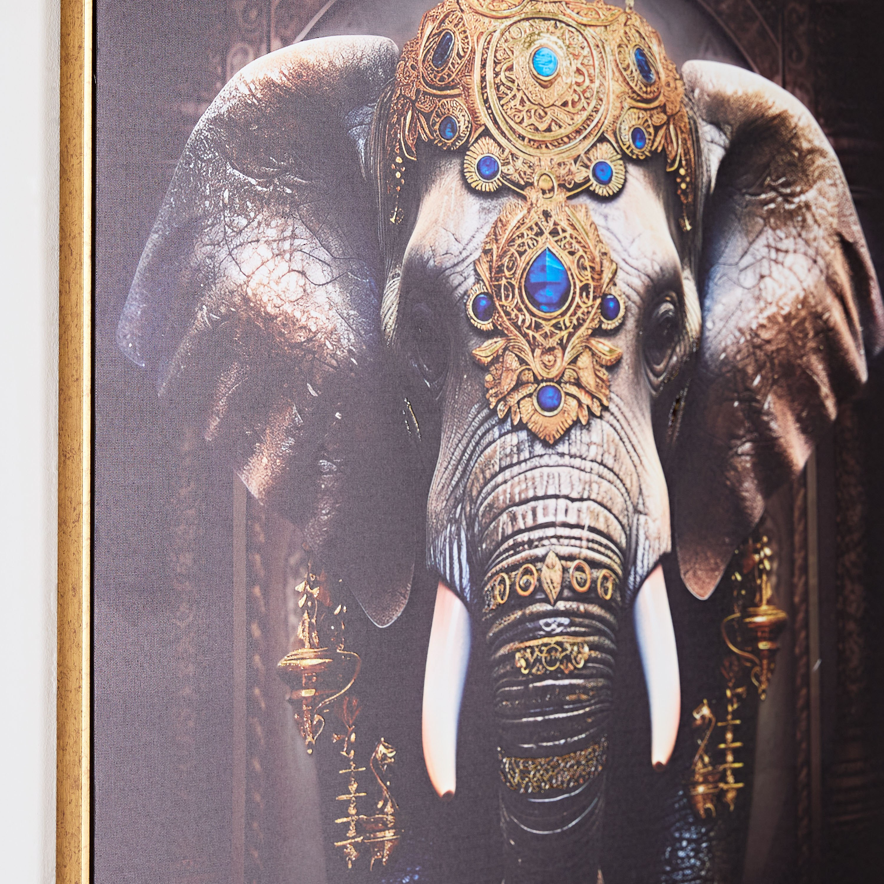 Ersel Elephant Framed Canvas with Foil Surface - 80x80x2.8 cm-hbxhomeware-hbxdecorandfurnishings-image-4