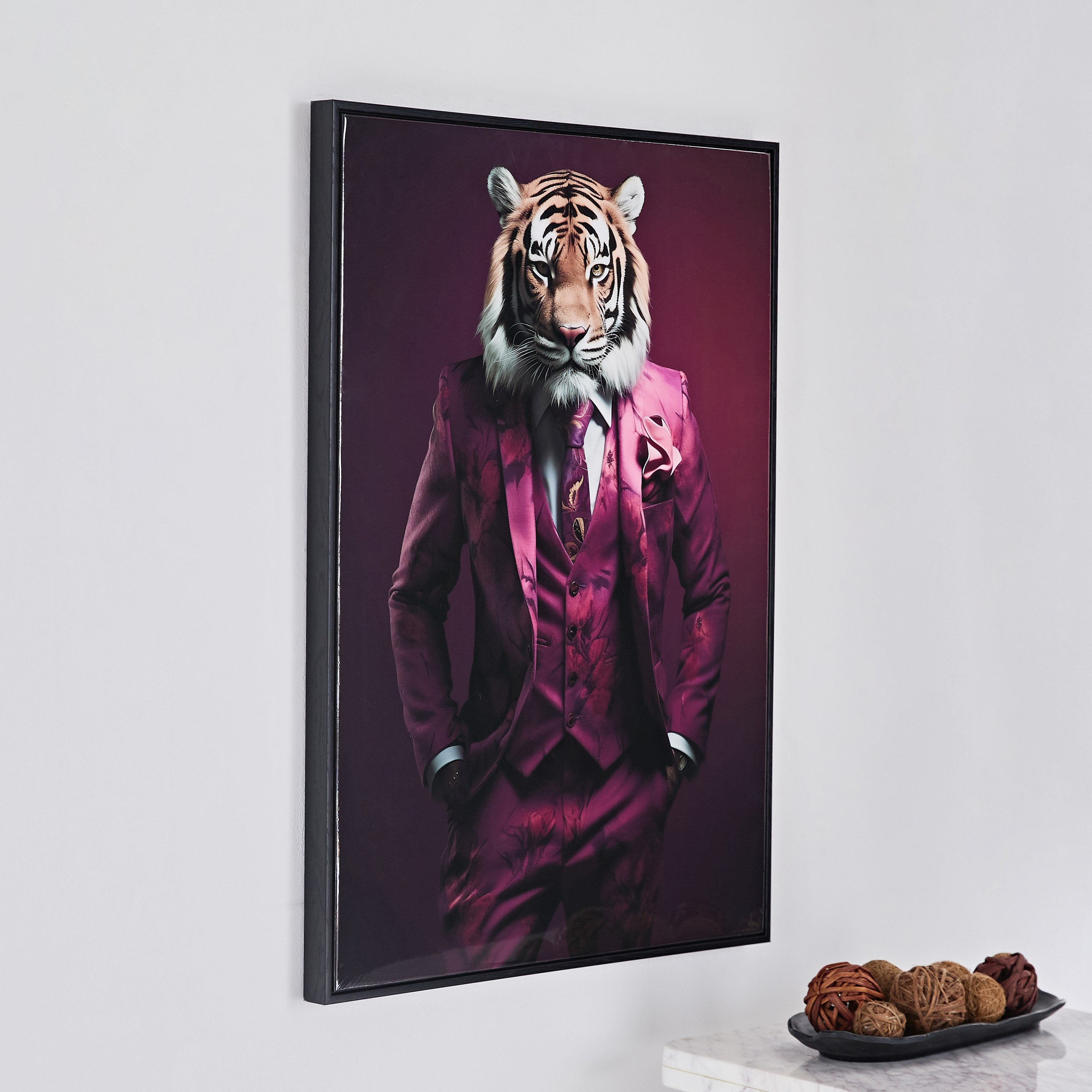 Ersel Tiger Framed High Gloss Picture - 50x70x2.5 cm-PROMO_HB_AE_B2G2_011025-image-2